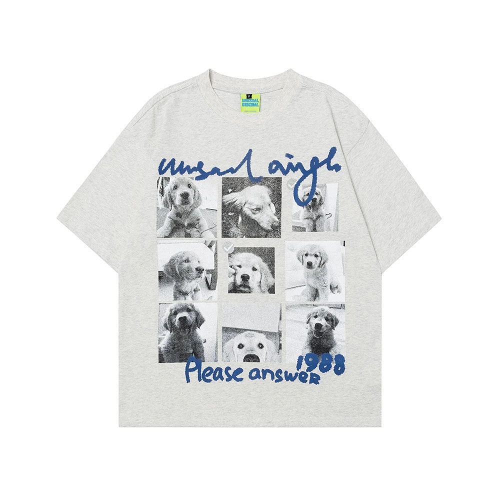 Vintage Men's loose dog letter print T-shirt Size US M / EU 48-50 / 2 - 1 Thumbnail