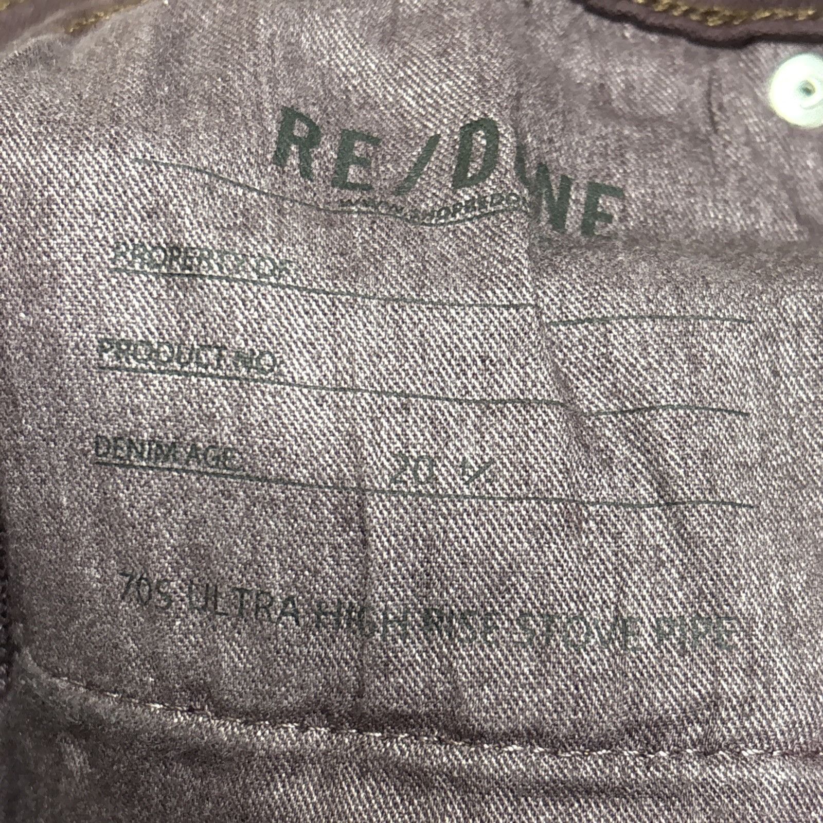 RE/DONE Anthropologie RE/DONE Jeans Womens 27 70s Ultra High Rise St Size 27" / US 4 / IT 40 - 7 Thumbnail