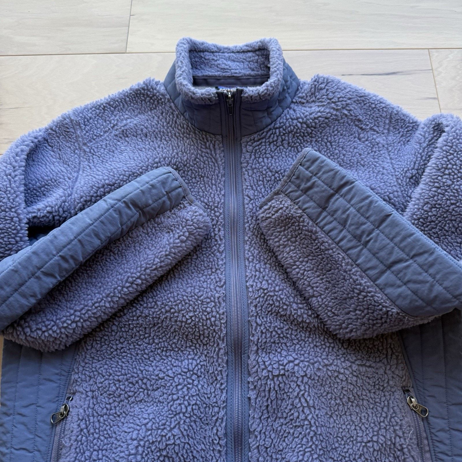 Patagonia × Vintage Patagonia Retro X Jacket Women's L Purple Full Zip Deep Pile Size L / US 10 / IT 46 - 4 Thumbnail