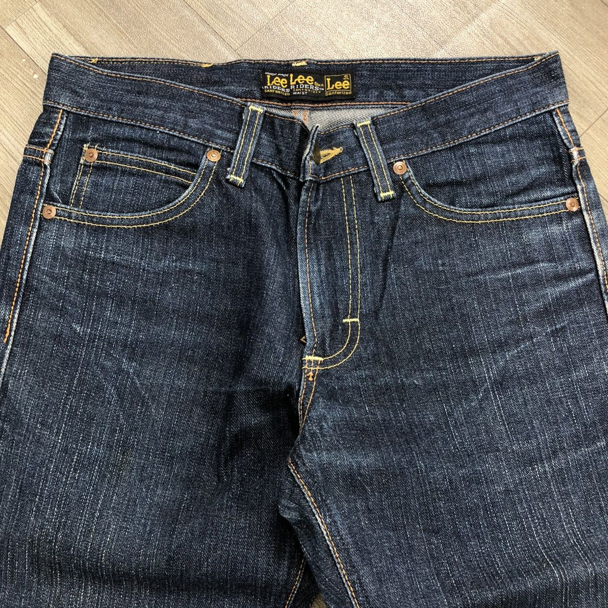 If Six Was Nine × Le Grande Bleu (L.G.B.) × Lee 🇯🇵 2000s Lee Riders Lgb Goa Distressed Bootcut Flared Jeans Size 28" / US 6 / IT 42 - 4 Thumbnail