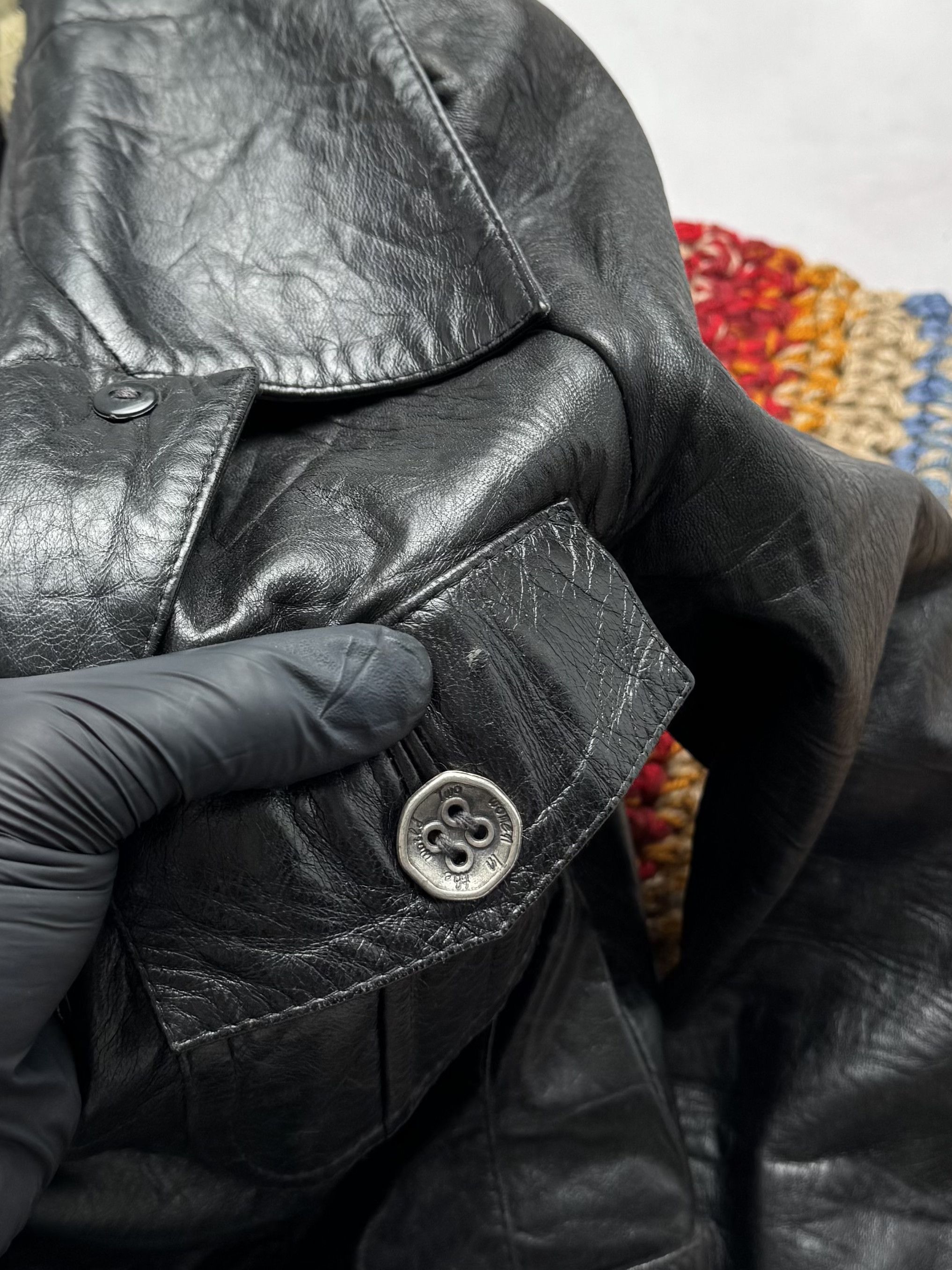 Vintage Vintage Leather Cropped Jacket (E4) Size S / US 4 / IT 40 - 11 Thumbnail
