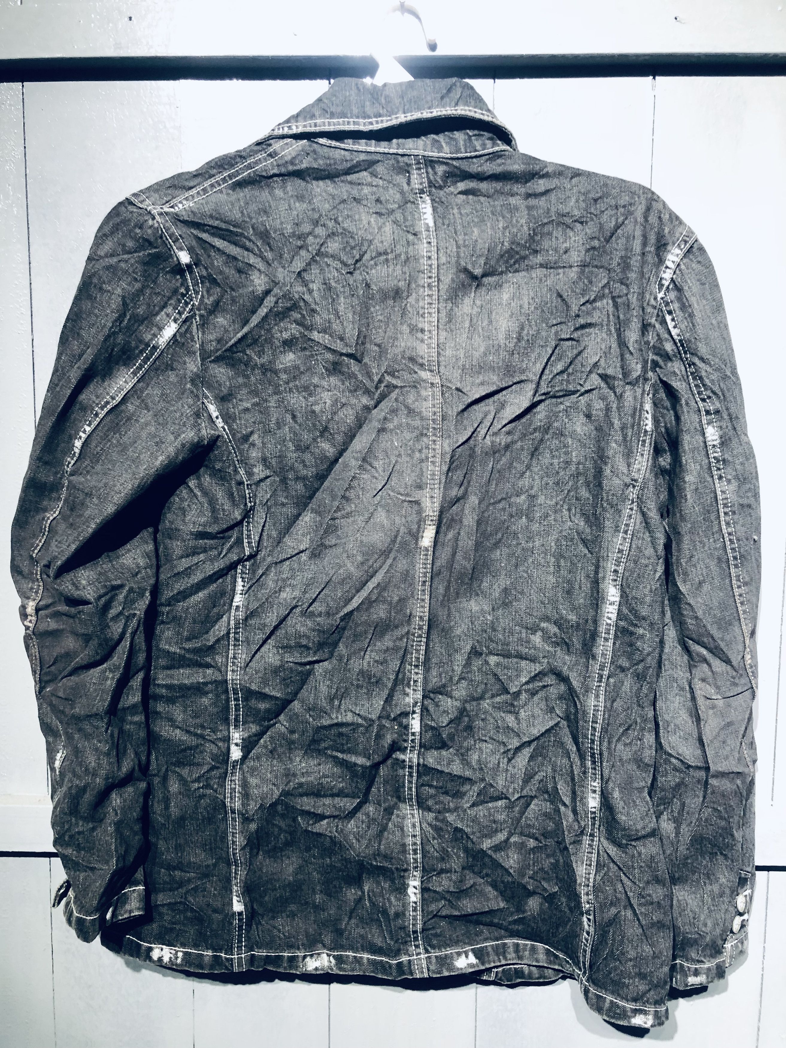 Japanese Brand 💸OFFER BINDING💸 SKULL ☠️ PUNK STYLE DENIM JACKET‼️ Size US M / EU 48-50 / 2 - 11 Thumbnail