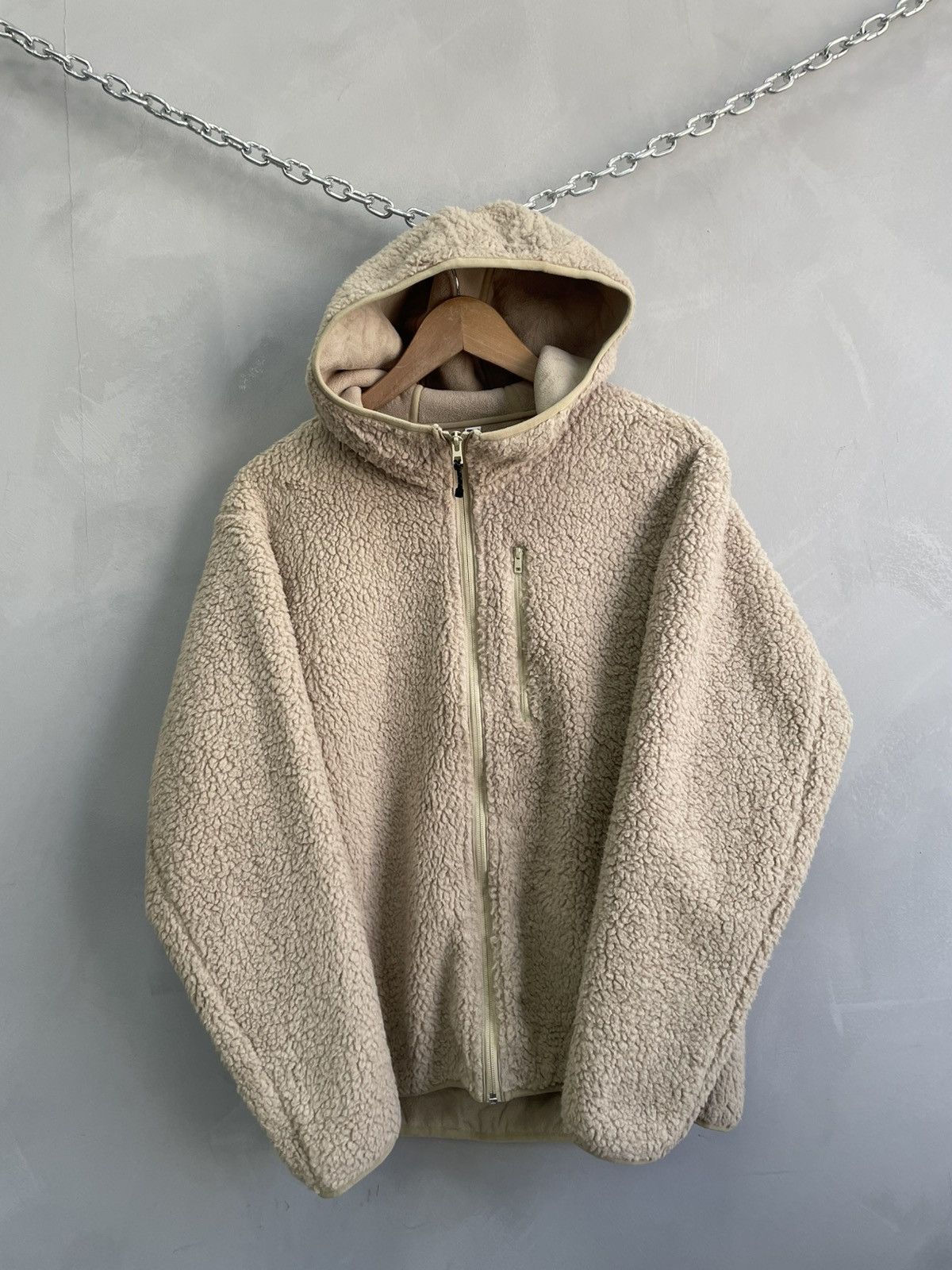 Uniqlo zip hoodie jacket japanese fur outdoor