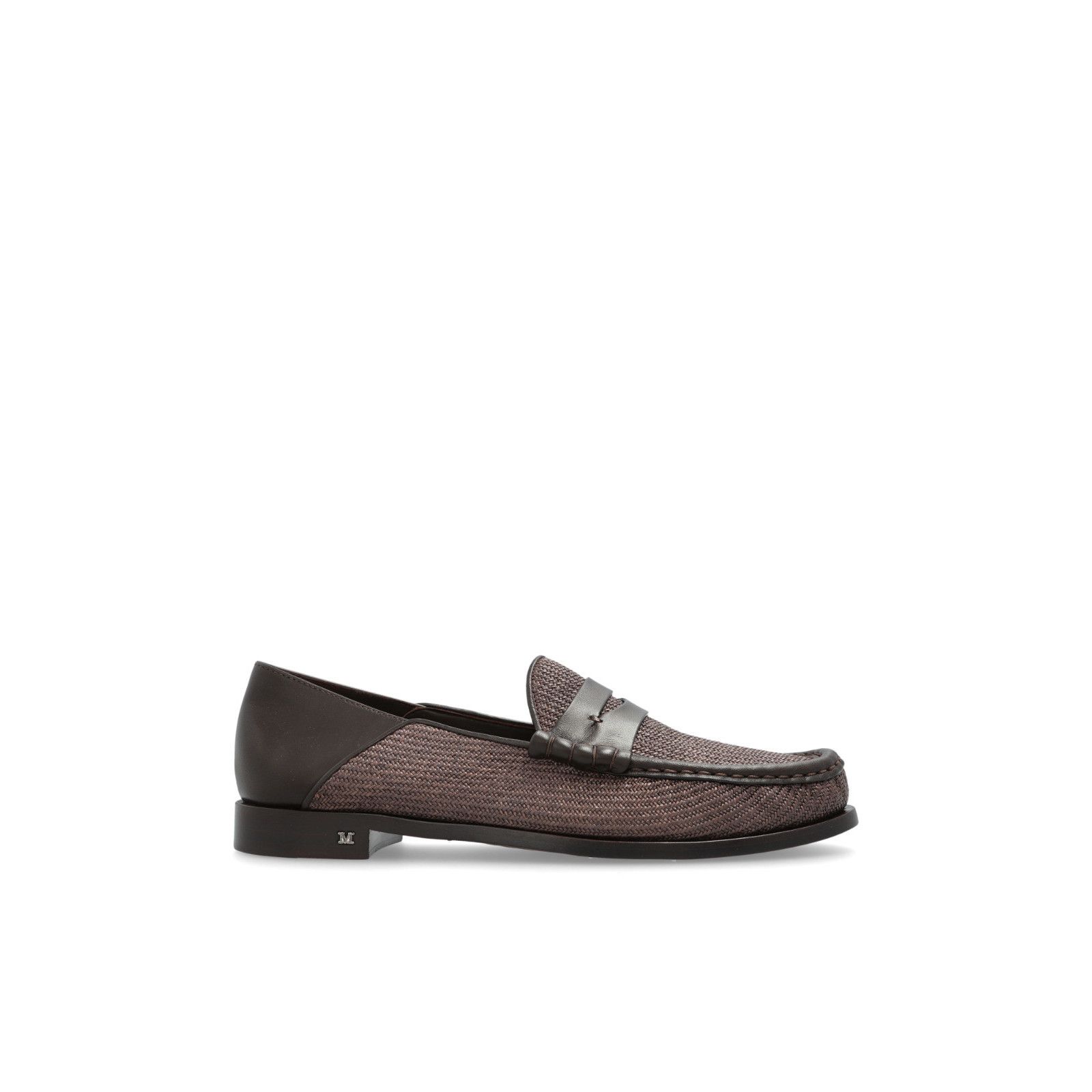 MAX MARA Strawloafer Brown Leather Loafers New & Authentic (