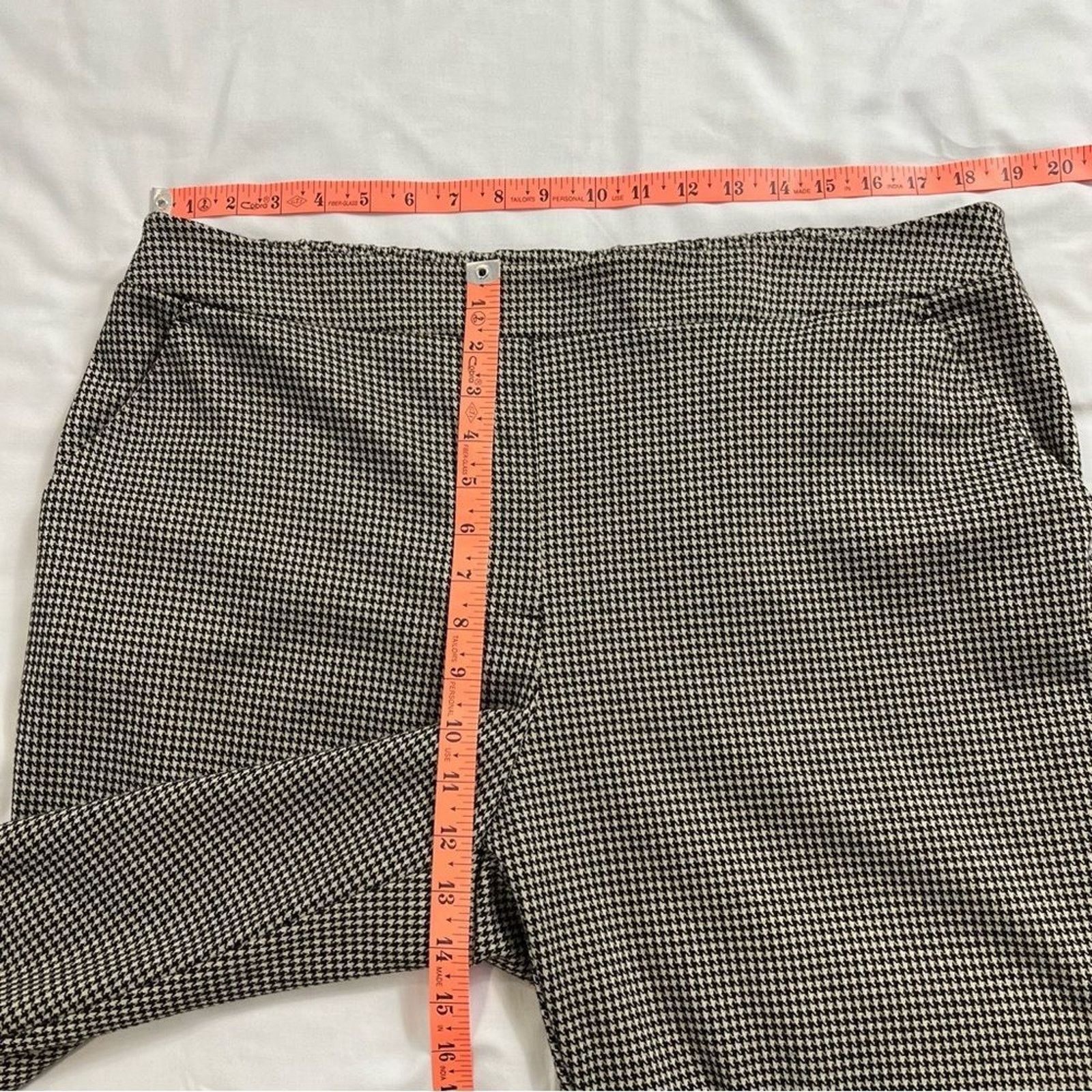Nine West Nine West Women's Slacks XL Harringbone Black Tan Size 36" / US 14 / IT 50 - 5 Thumbnail