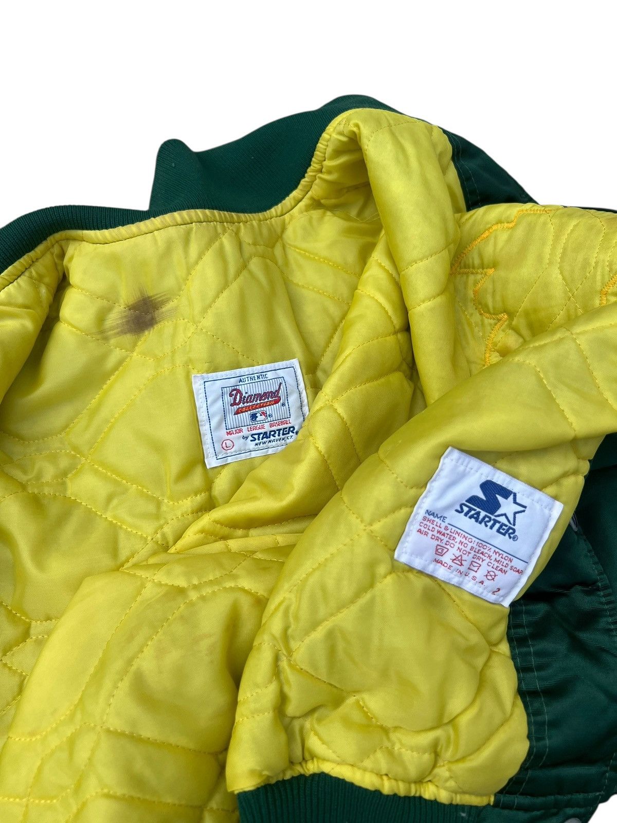 MLB Vintage 80s 90s Oakland A’s Athletics Starter Jacket Size US L / EU 52-54 / 3 - 16 Thumbnail