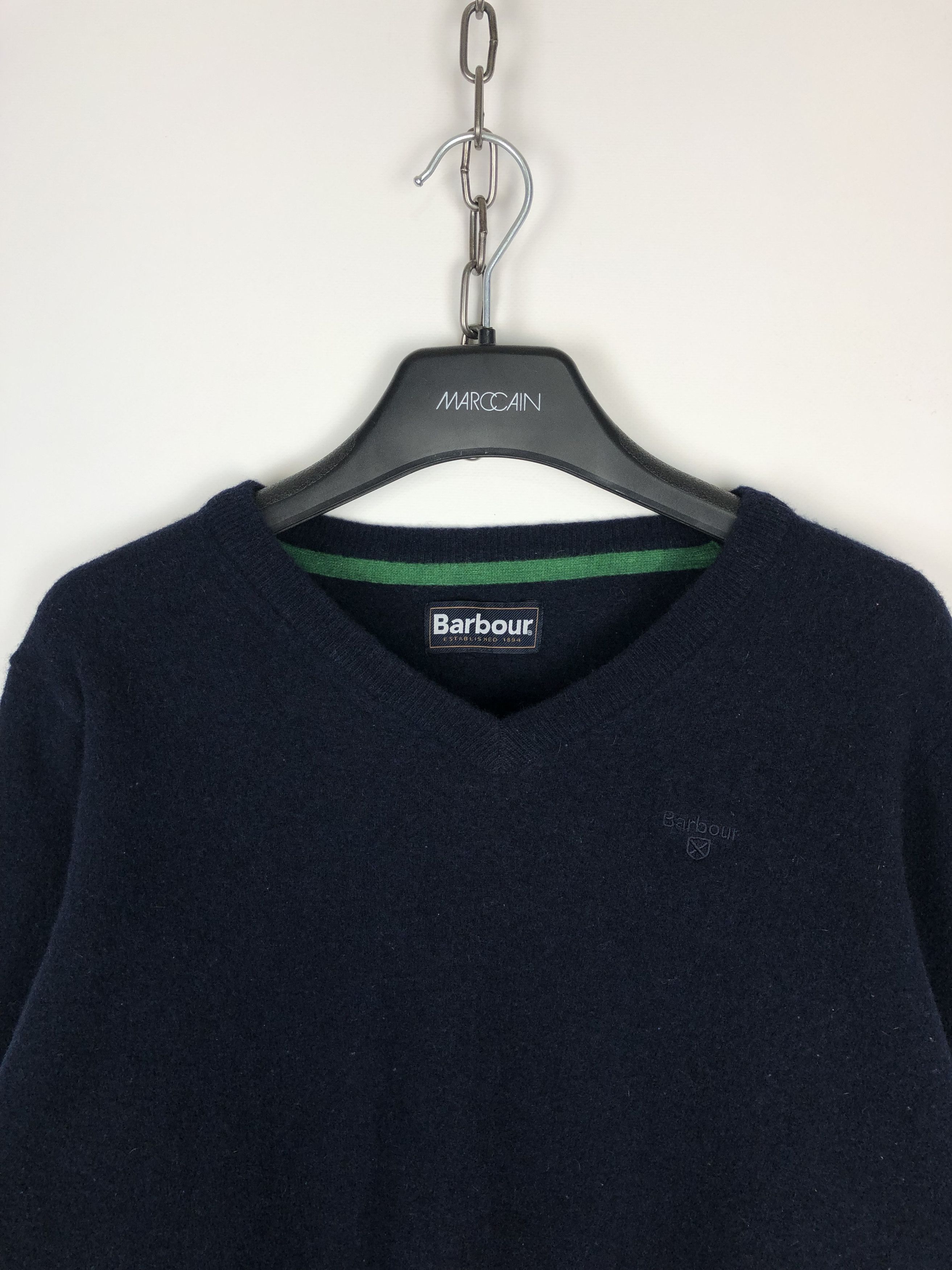 Barbour Barbour Wool Sweater Pullover V-Neck Size US S / EU 44-46 / 1 - 2 Thumbnail