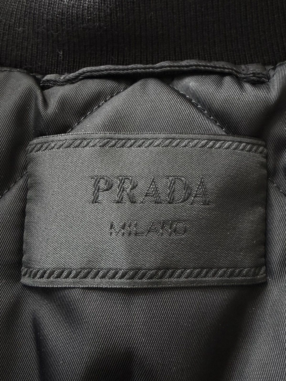 Prada Prada A/W 2022 Re-Nylon Black Bomber Jacket Size US S / EU 44-46 / 1 - 6 Thumbnail