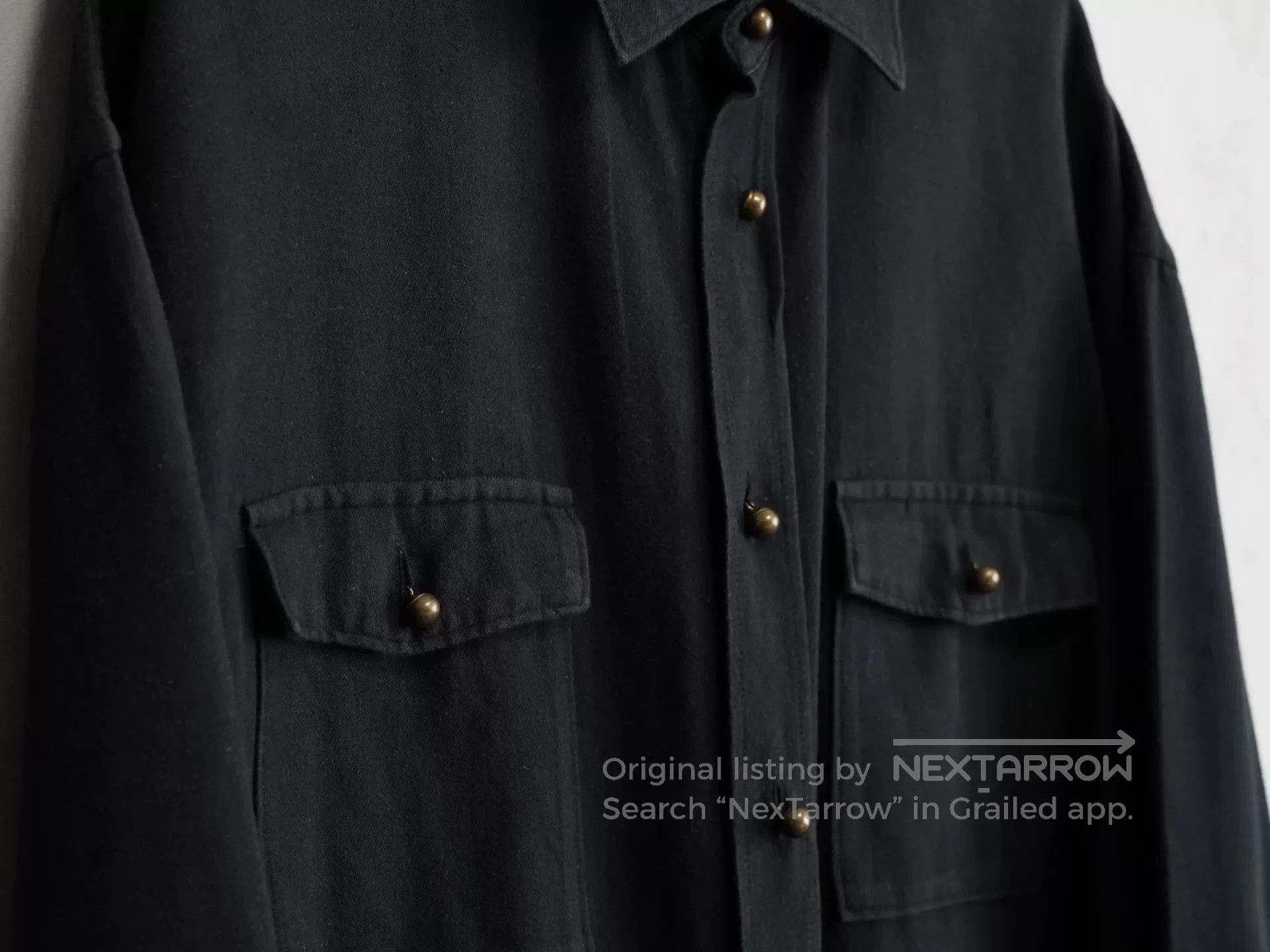 y's for men black button.