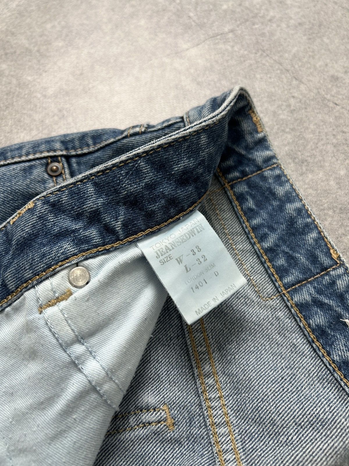 Edwin Edwin Jeans Japan 🇯🇵 Thunder custom jeans mens Size US 34 / EU 50 - 4 Thumbnail