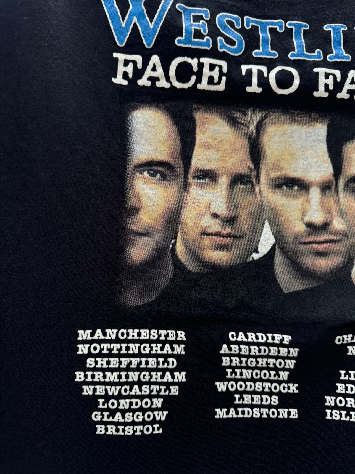 Band Tees Vintage Westlife Face to Face T Shirt Tour Y2K Size US M / EU 48-50 / 2 - 9 Thumbnail