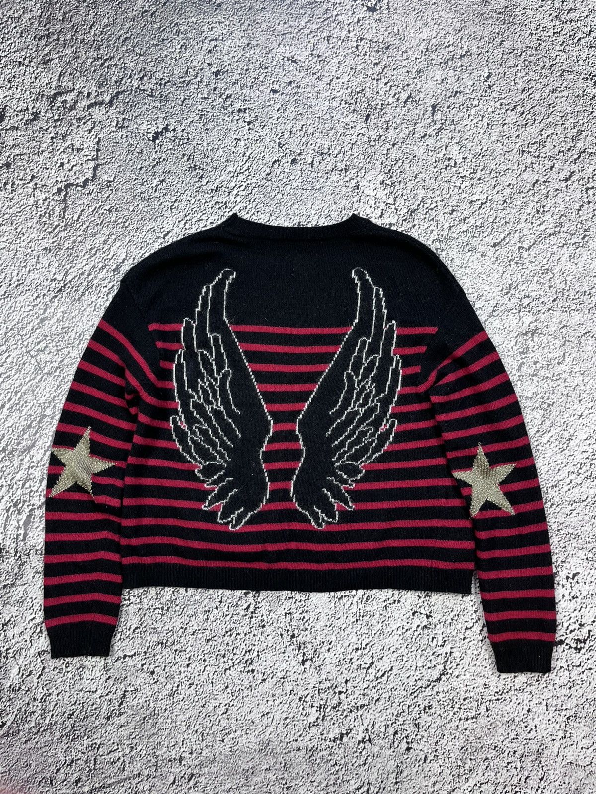 Valentino Vintage Red Valentino wings logo rock glamour sweater Size S / US 4 / IT 40 - 1 Thumbnail