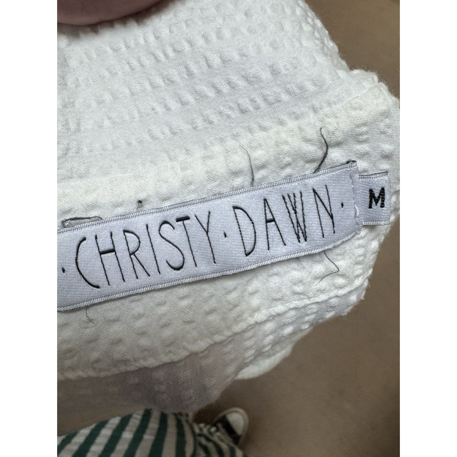 Christy Dawn Christy Dawn M Textured Cotton Midi Dress Size M / US 6-8 / IT 42-44 - 10 Thumbnail