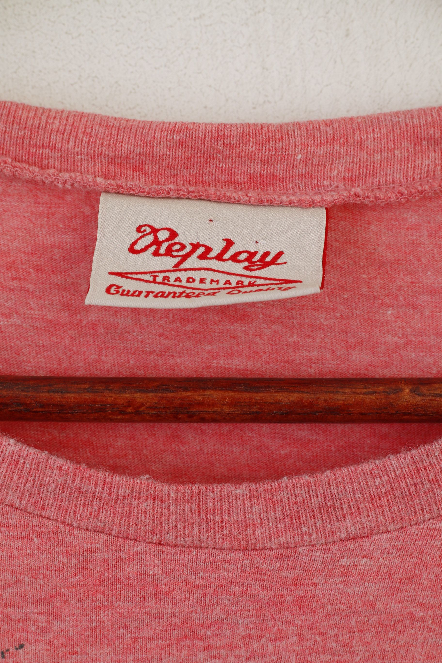 Replay Replay Men L Shirt Pink Cotton Island Beauty 6216 Size L / US 10 / IT 46 - 3 Thumbnail