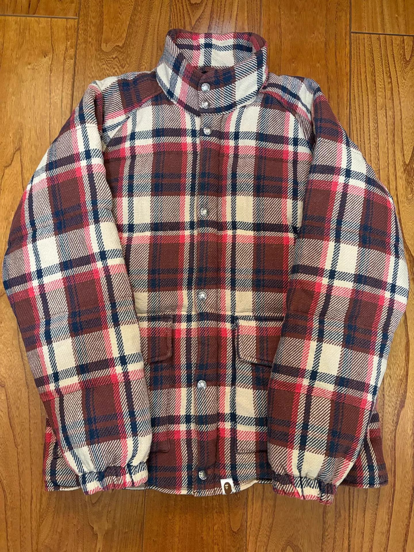 Bape BAPE NIGO Era Kimura Check Down Jacket M Good Condition Size US M / EU 48-50 / 2 - 1 Thumbnail