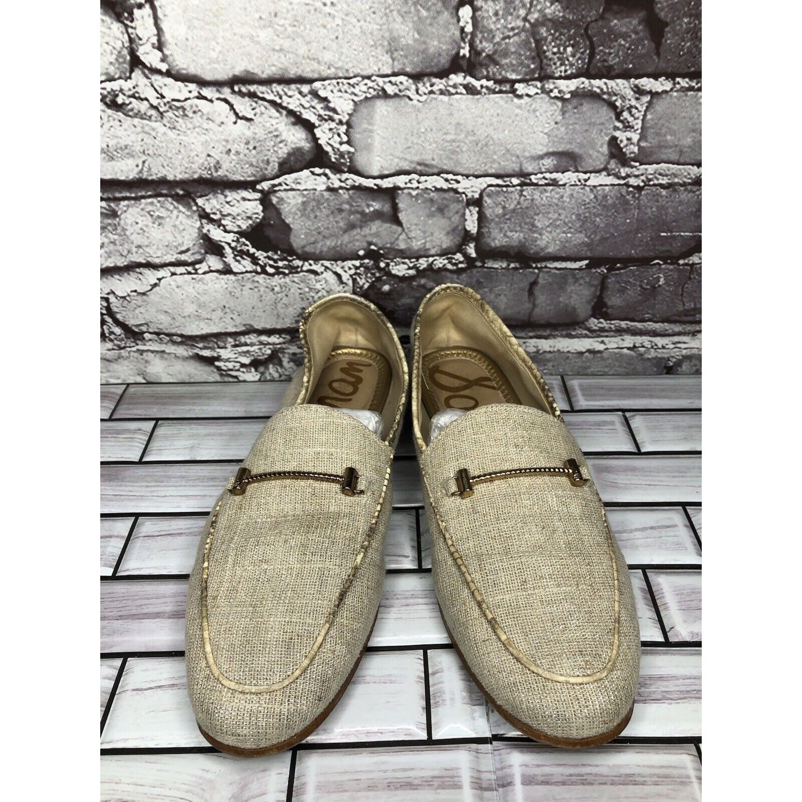 Sam Edelman Sam Edelman Lior Beige Leather Horsebit Almond Toe Slip On F Size US 9 / IT 39 - 2 Thumbnail