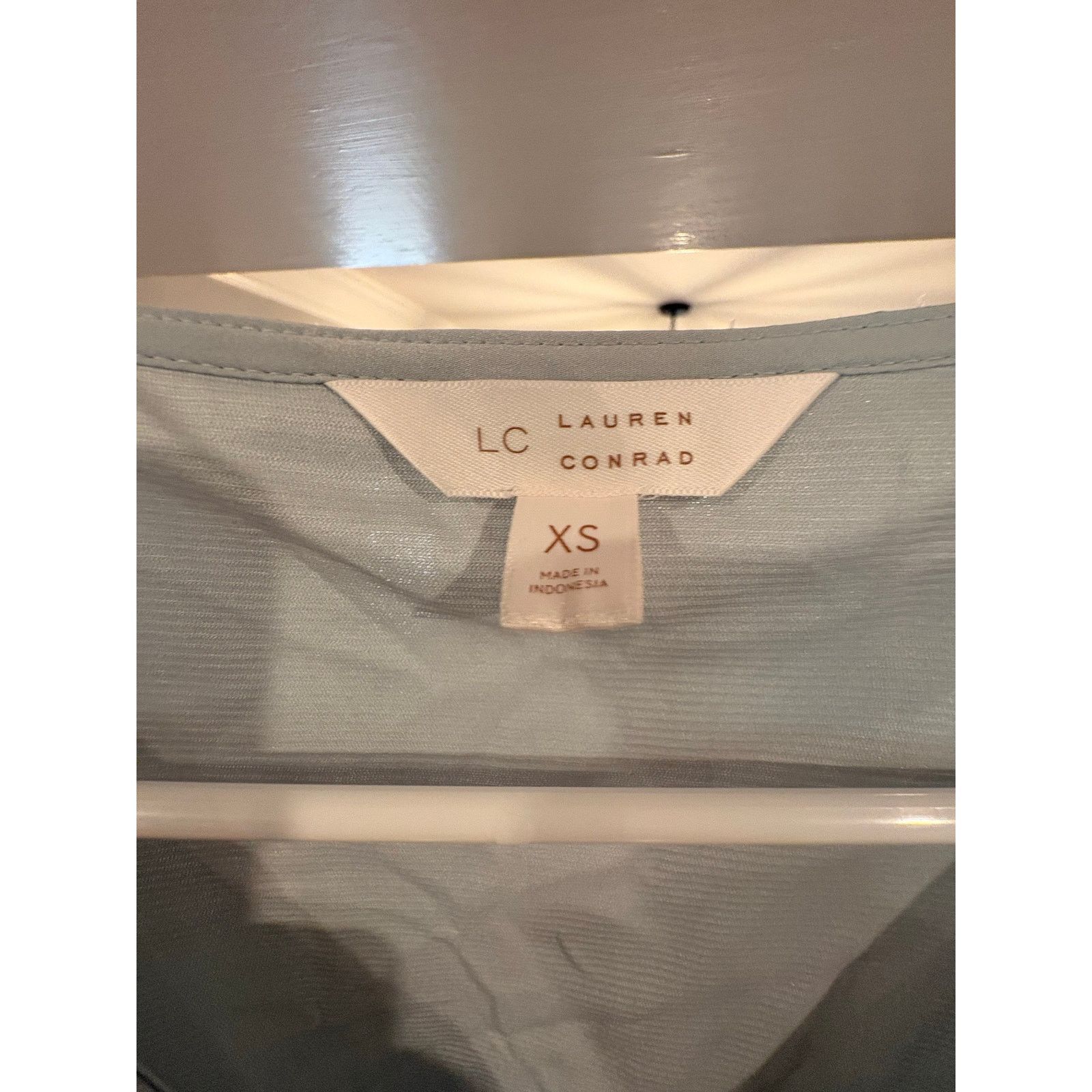 Lauren Conrad LC Lauren Conrad Blue Wrap Midi Dress XS Long Sleeve Size XS / US 0-2 / IT 36-38 - 3 Thumbnail