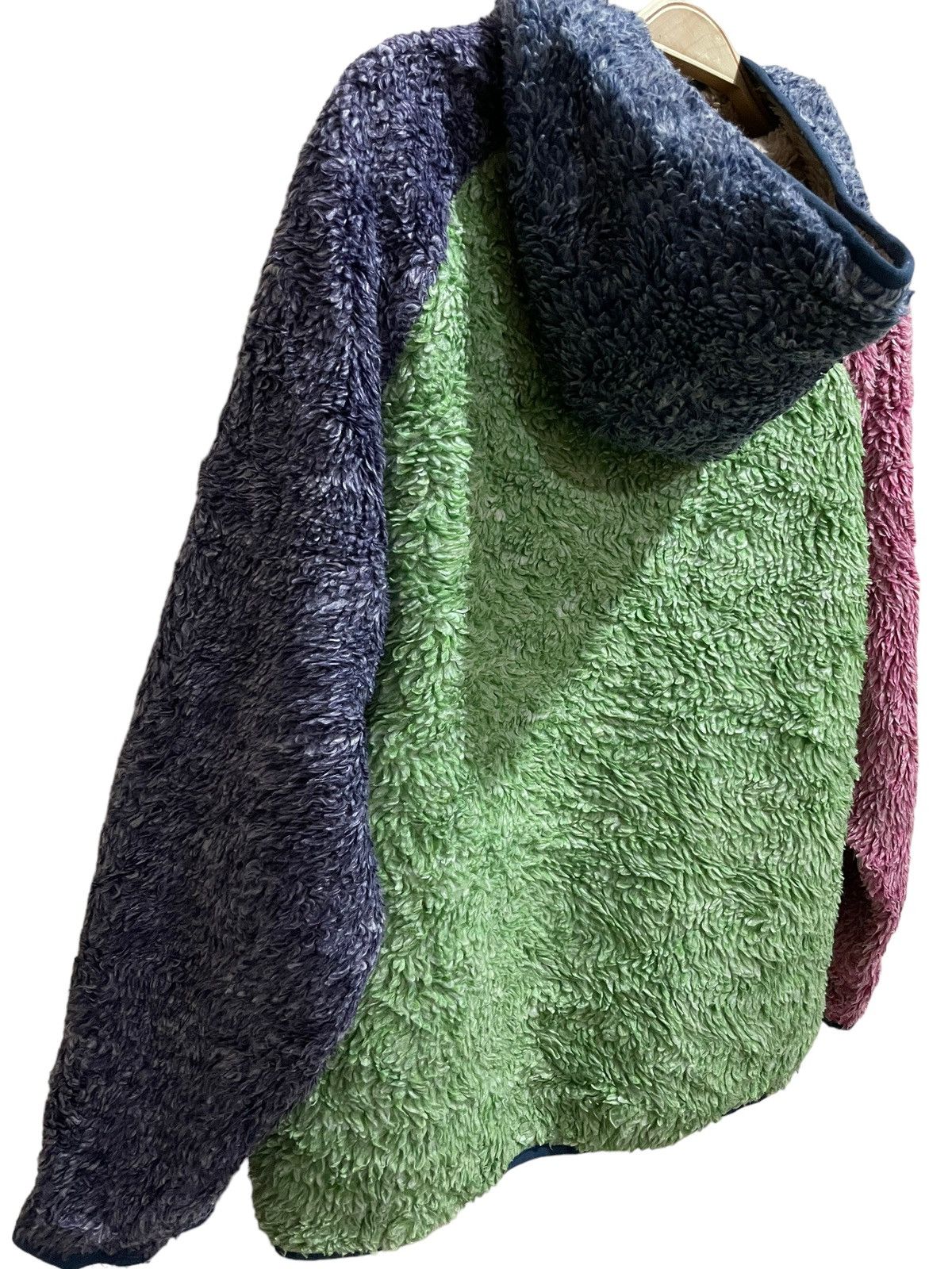 Japanese Brand Rough Patchwork Fleece Sherpa Zipped Hoodie Size US M / EU 48-50 / 2 - 10 Thumbnail