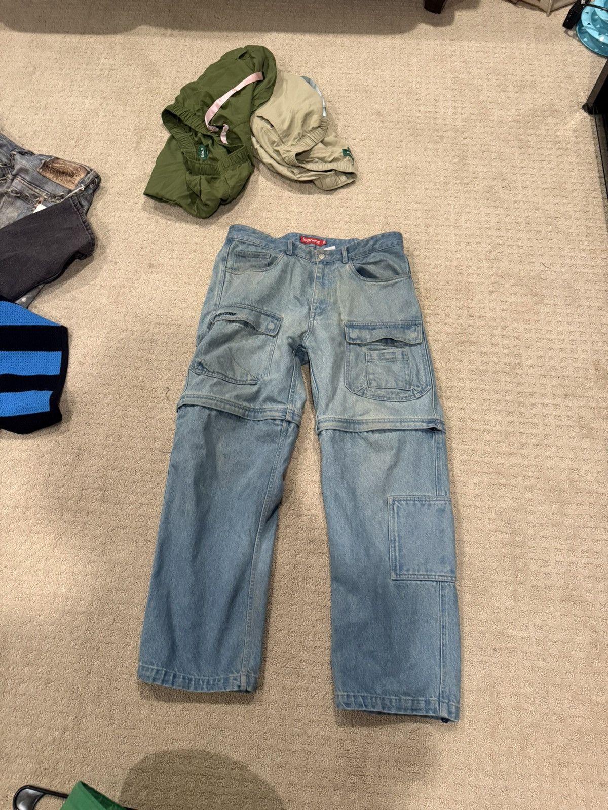 Supreme Supreme Convertible Denim Pant Size US 34 / EU 50 - 1 Thumbnail
