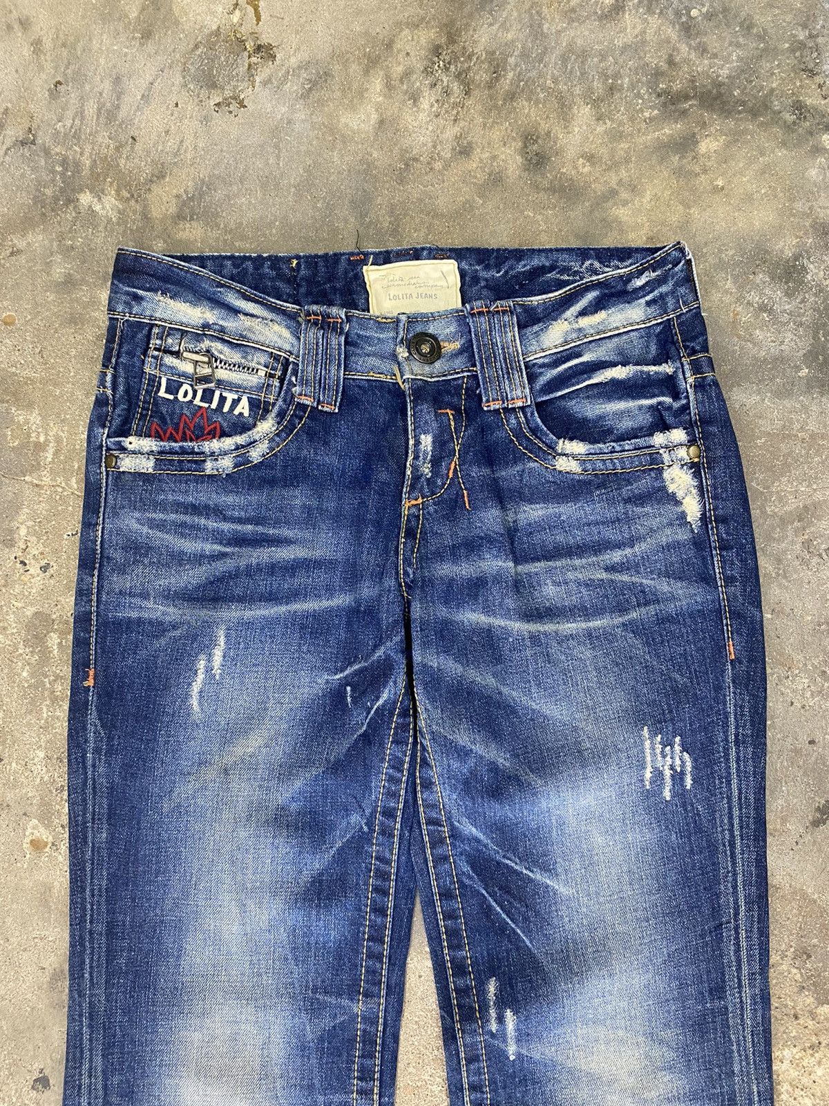Japanese Brand × Vintage Lolita blue jeans wash japanese brand Size US 30 / EU 46 - 2 Thumbnail