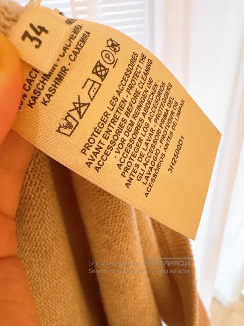 Hermes Hermes Nude Pink Cashmere Knit Dress Size XXS / US 00 / IT 34 - 6 Thumbnail