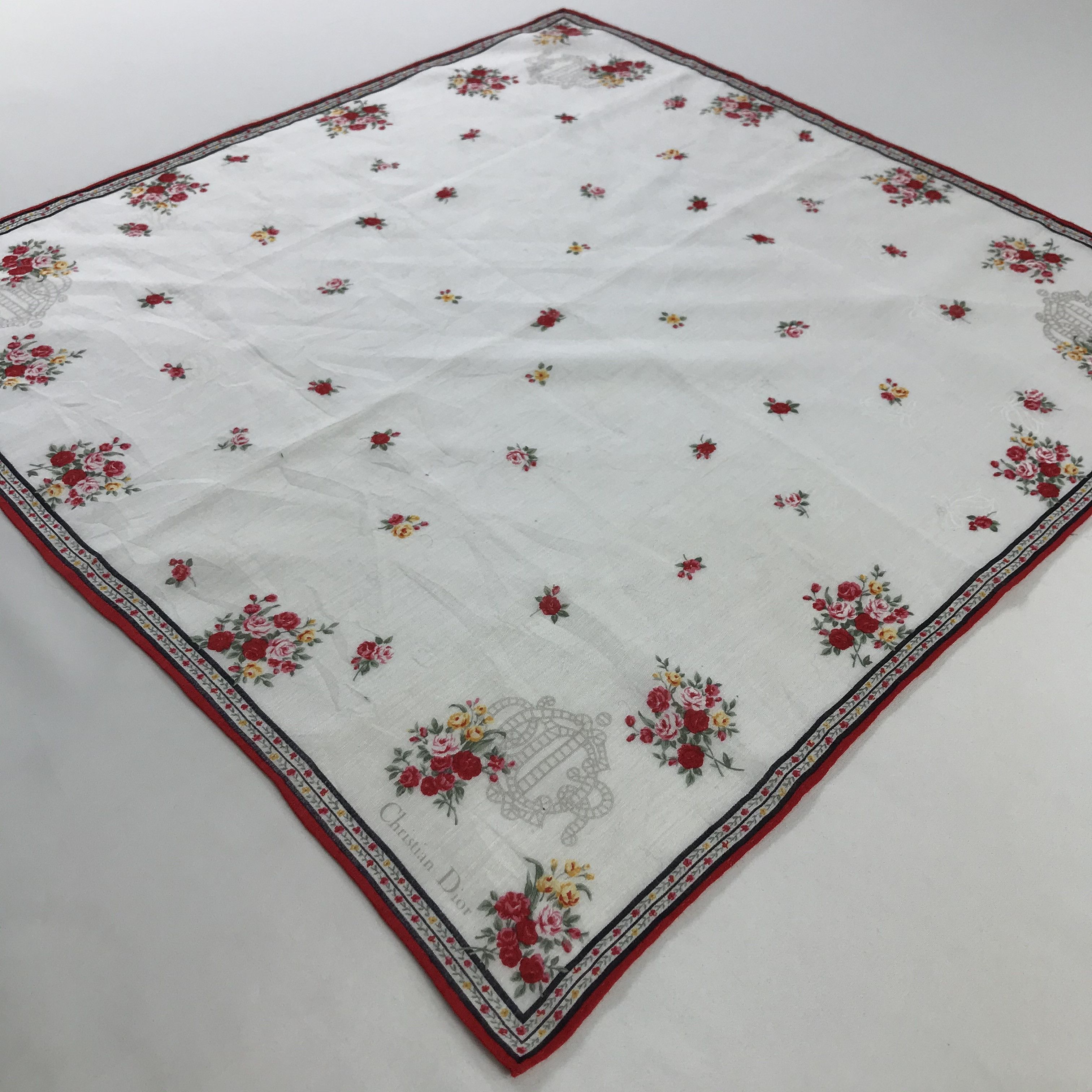 Christian Dior Monsieur × Vintage Christian Dior Bandana / Handkerchief / Neckerchief - S622 Size ONE SIZE - 2 Thumbnail