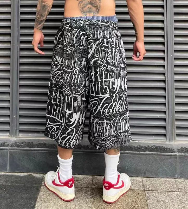 Designer × Japanese Brand × Vintage Hip Hop Tattoo Loose Casual Shorts Size US 28 / EU 44 - 3 Thumbnail