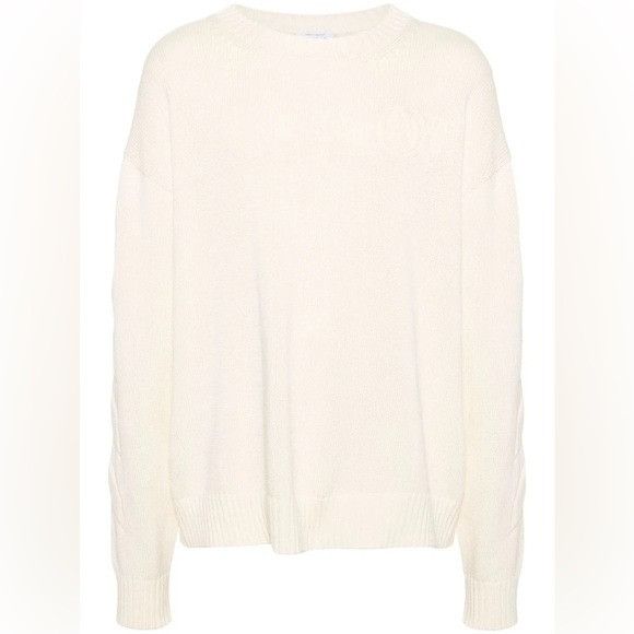 Off-White Off-White Crewneck Diagonal Stripe Jumper Beige Men’s Size L Size US L / EU 52-54 / 3 - 1 Thumbnail