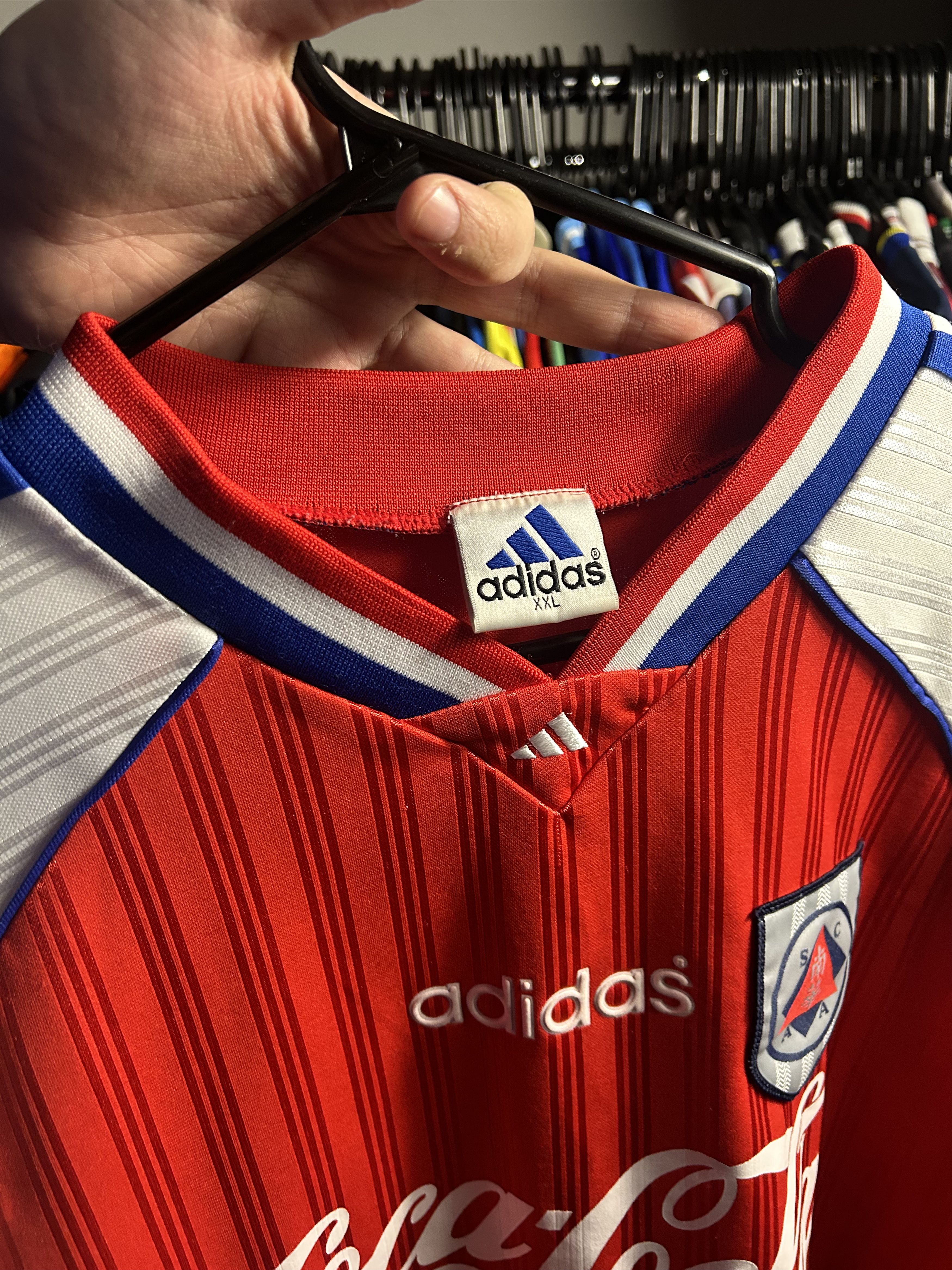 Adidas South China 1997/98 Home Jersey Size US XL / EU 56 / 4 - 3 Thumbnail