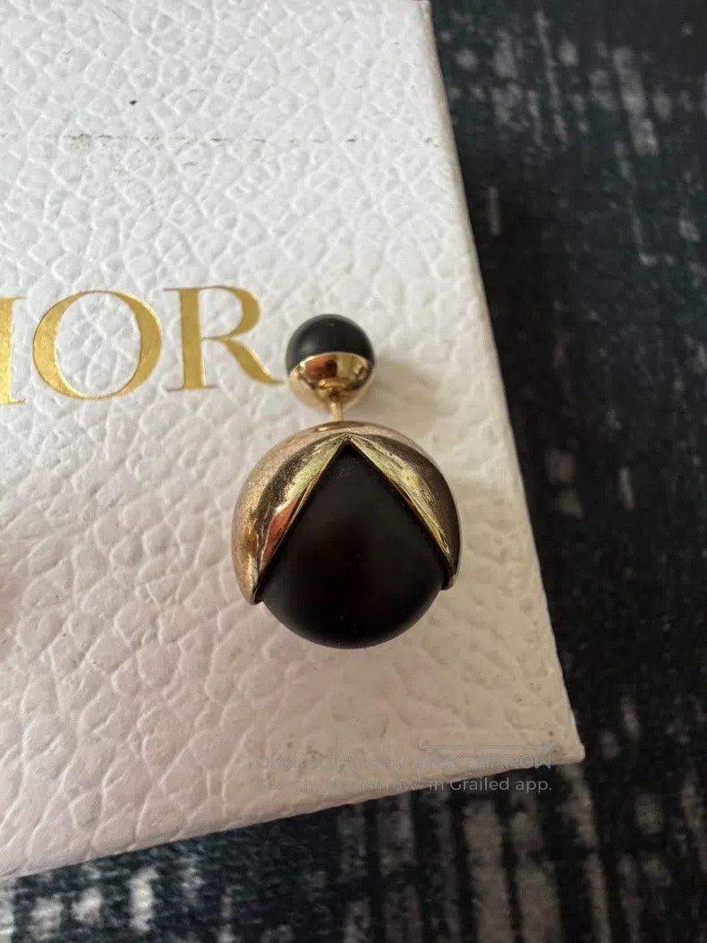 Dior Dior Black pearl stud earrings Size ONE SIZE - 2 Thumbnail