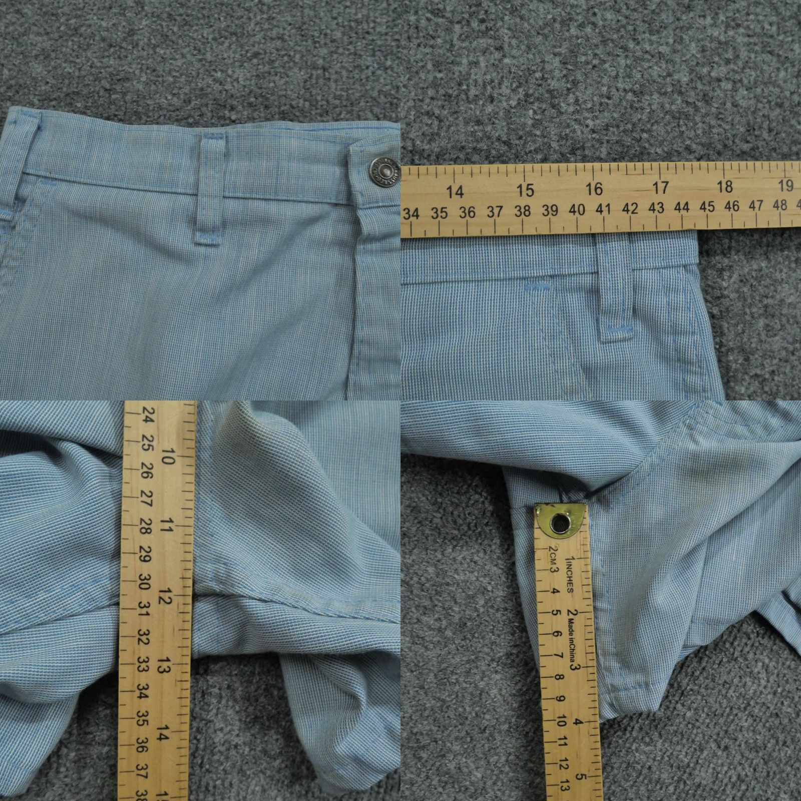 Levi's VINTAGE Levi's Shorts Mens 35 Blue White Striped White Tab 80s Chino Pocket Regular Mens Size US 35 - 8 Thumbnail