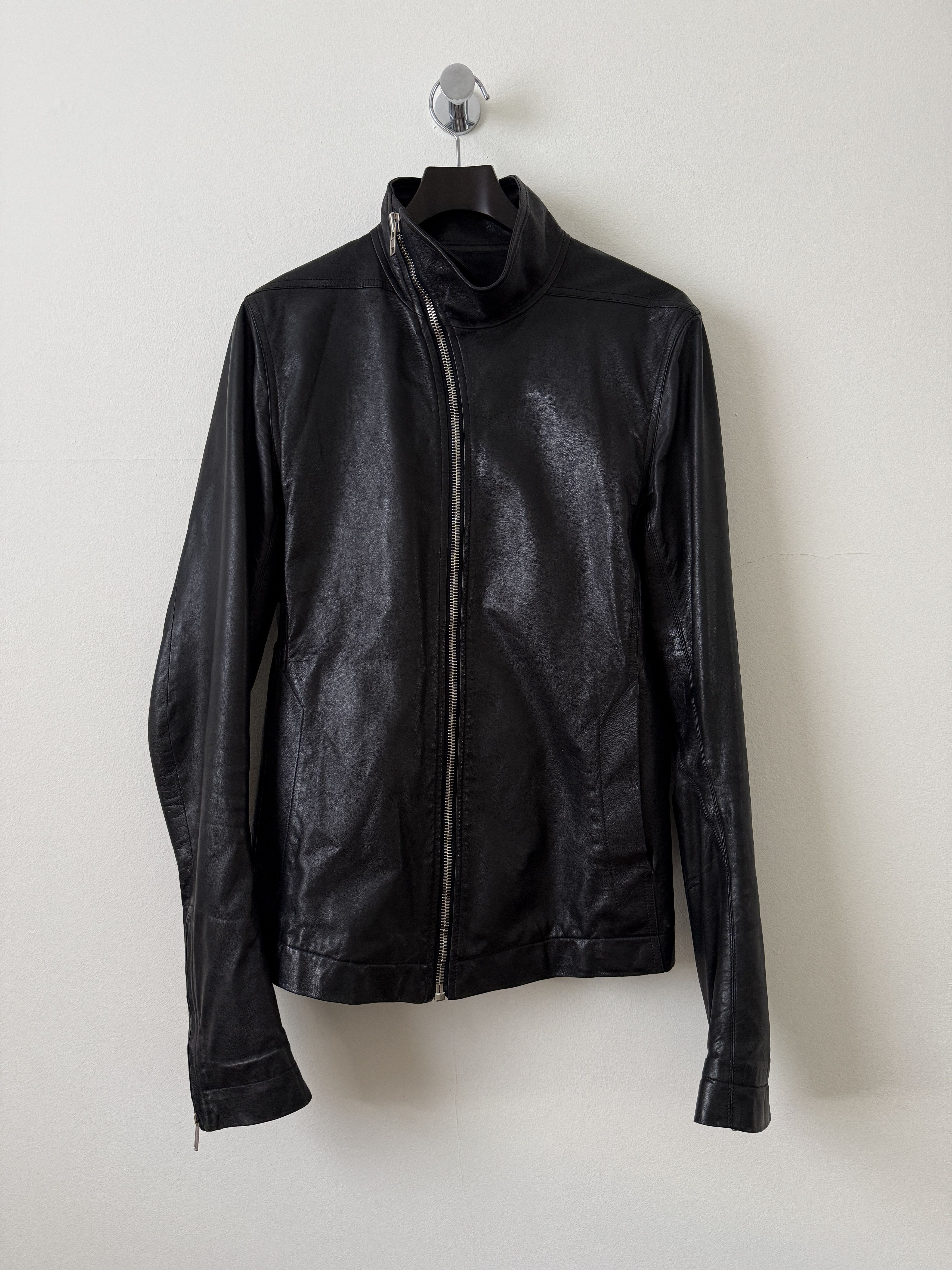 Rick Owens Mollino Leather Jacket 48 | Grailed