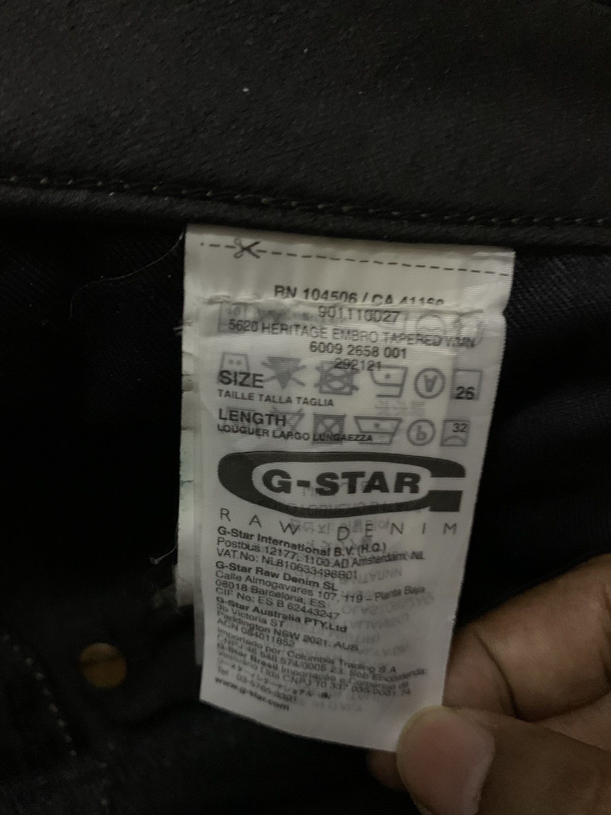 G-Star G star Raw Waxed Buckle Back Denim Size 30" / US 8 / IT 44 - 11 Thumbnail
