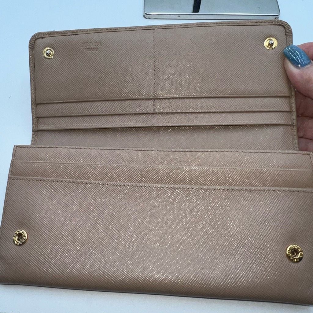 Prada Prada Bow Wallet in Saffiano Leather Size ONE SIZE - 5 Thumbnail