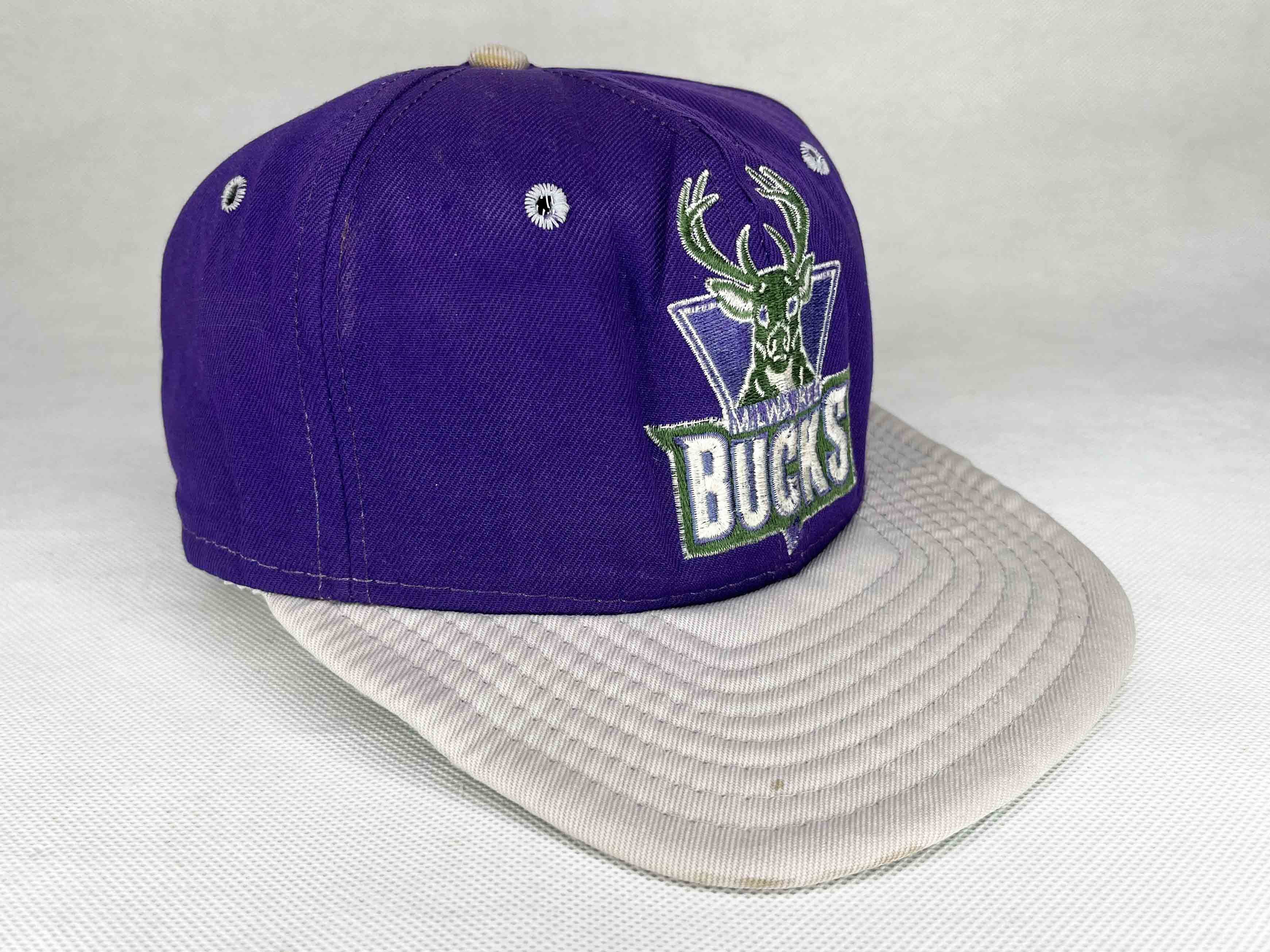 NBA Vintage NBA Milwaukee Bucks Basketball Snapback Cap Hat Size ONE SIZE - 3 Thumbnail
