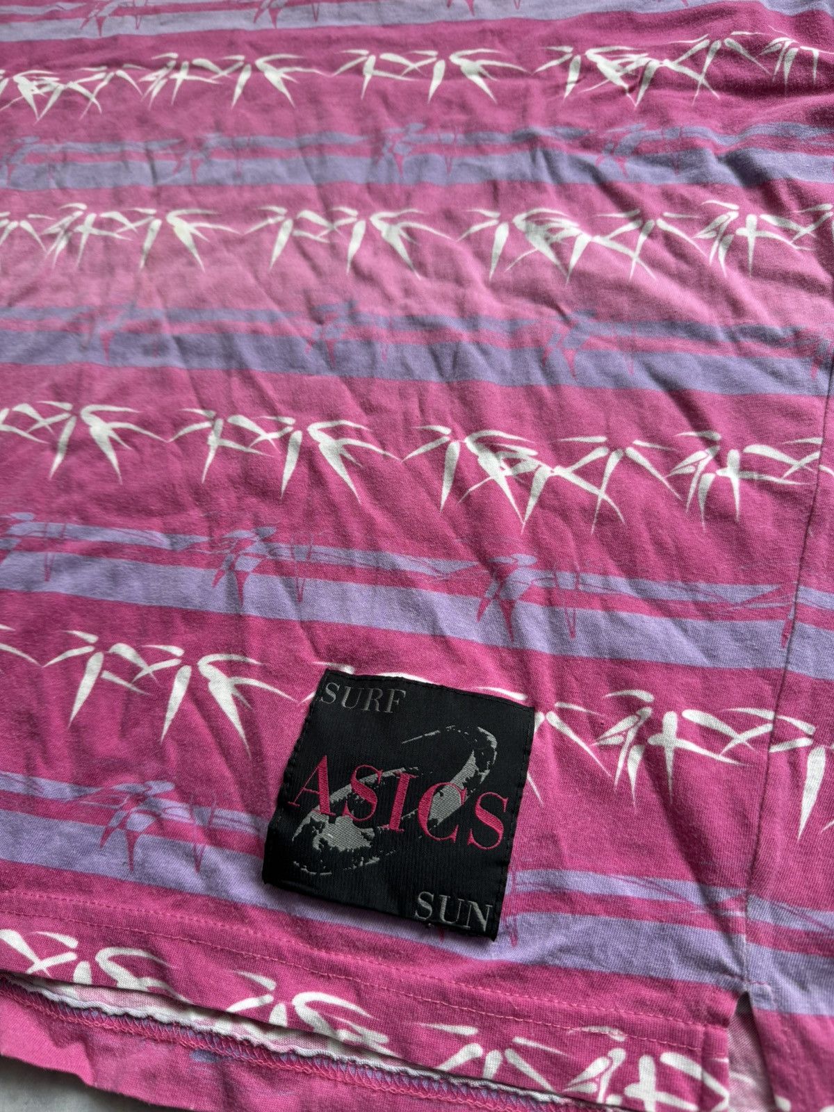 Asics × Vintage Asics pink rare tee surf stussy style Size US XL / EU 56 / 4 - 3 Thumbnail