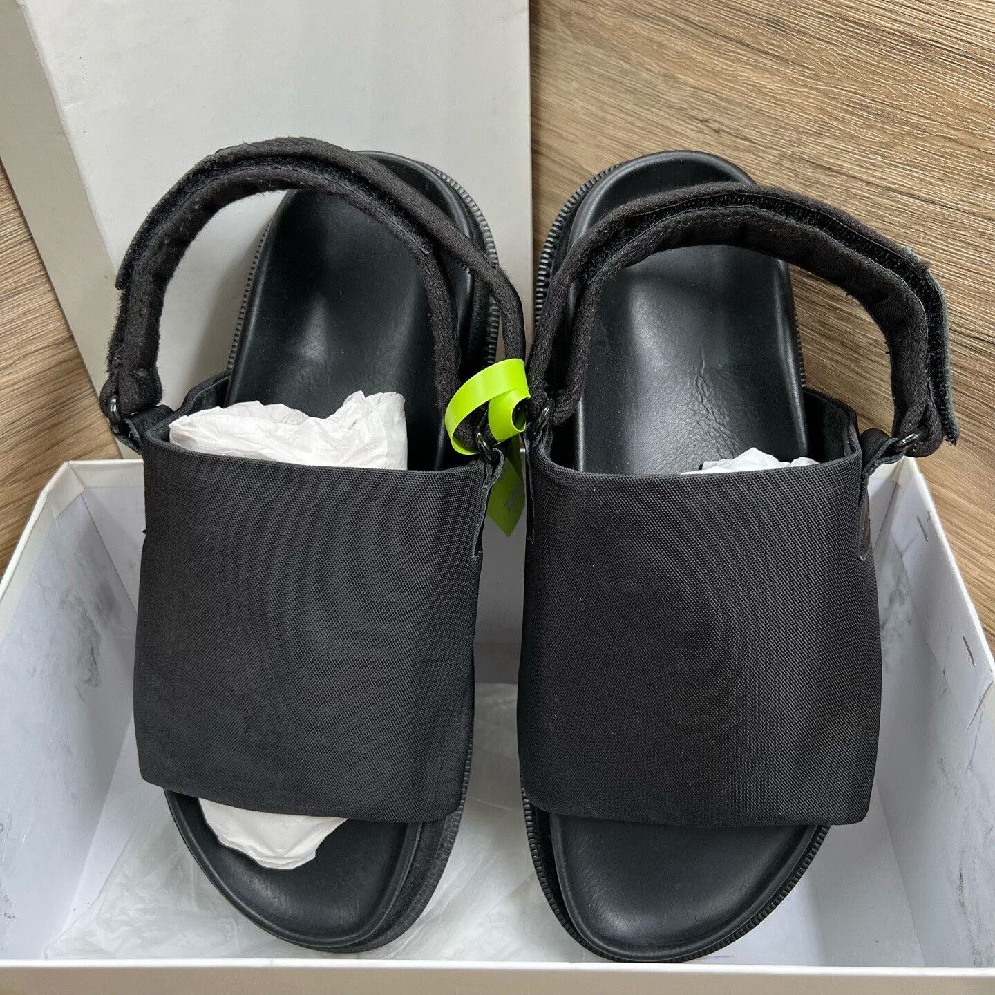 Maison Margiela Maison Margiela Black Sandals 10 Men Size US 10 / EU 43 - 1 Thumbnail