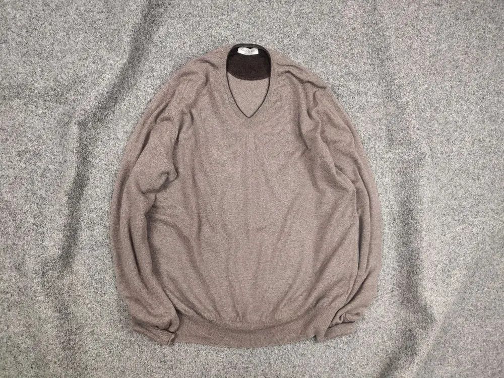 Gran Sasso Italy Design Classic Lana Wool Brown Sweater