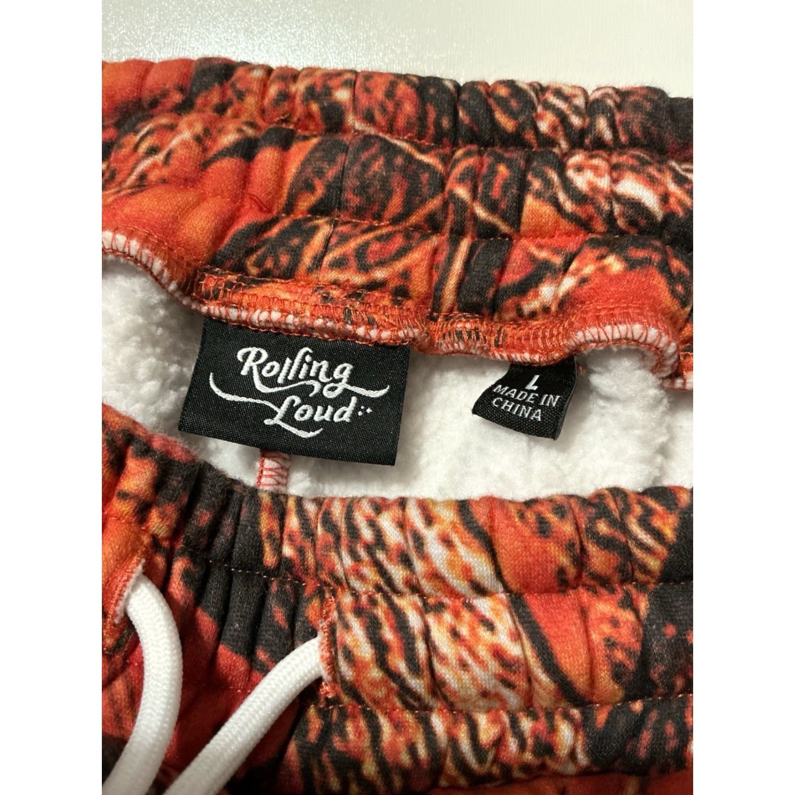 Vintage VINTAGE Rolling Loud Open The Pit OG Skull Orange Camouflage Camo Jogger Sweatpants L Mens Size US 33 - 4 Thumbnail
