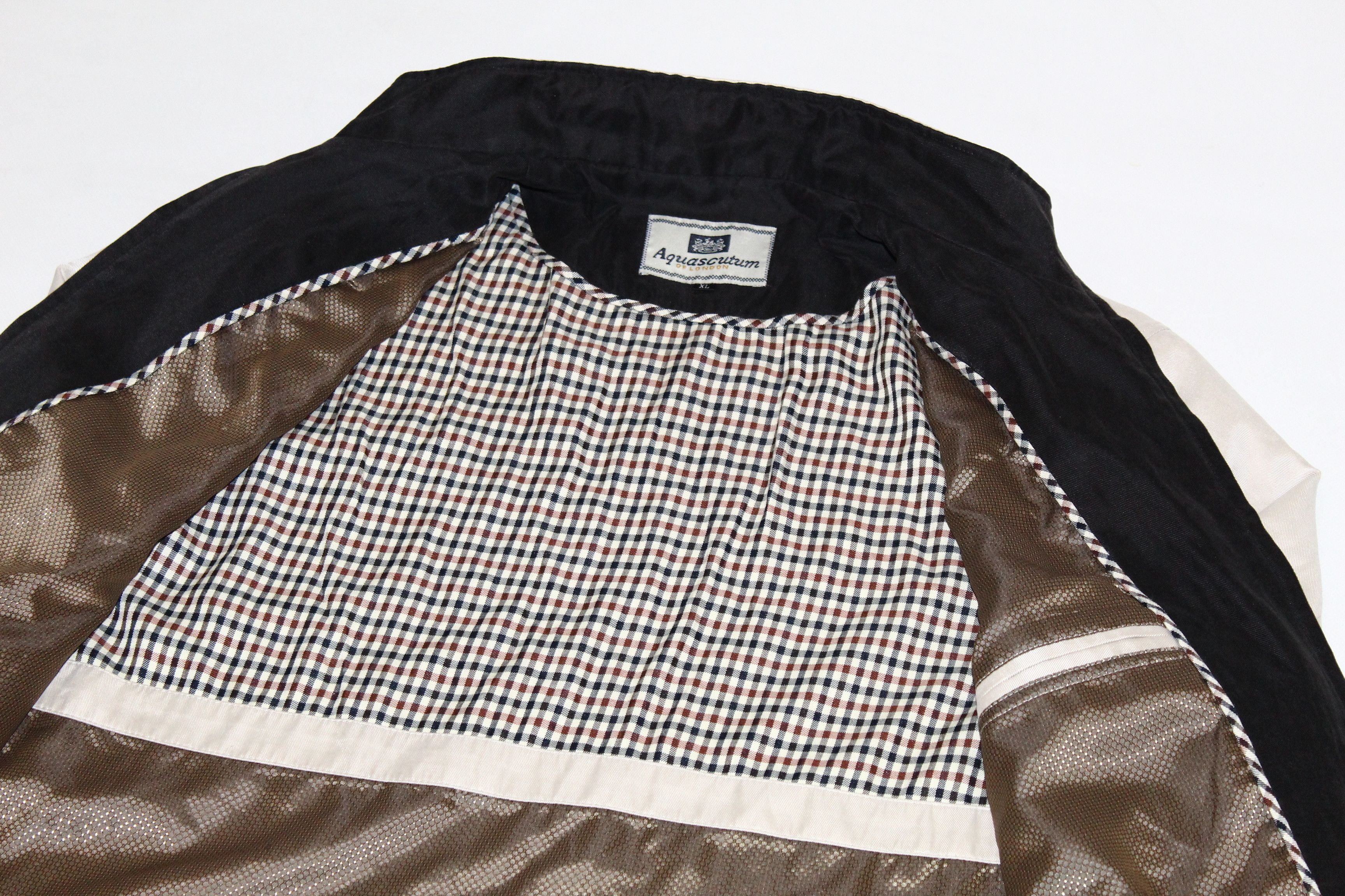Aquascutum 🔥 Aquascutum Signatured Satin Cotton Casual Jacket Size US XL / EU 56 / 4 - 7 Thumbnail