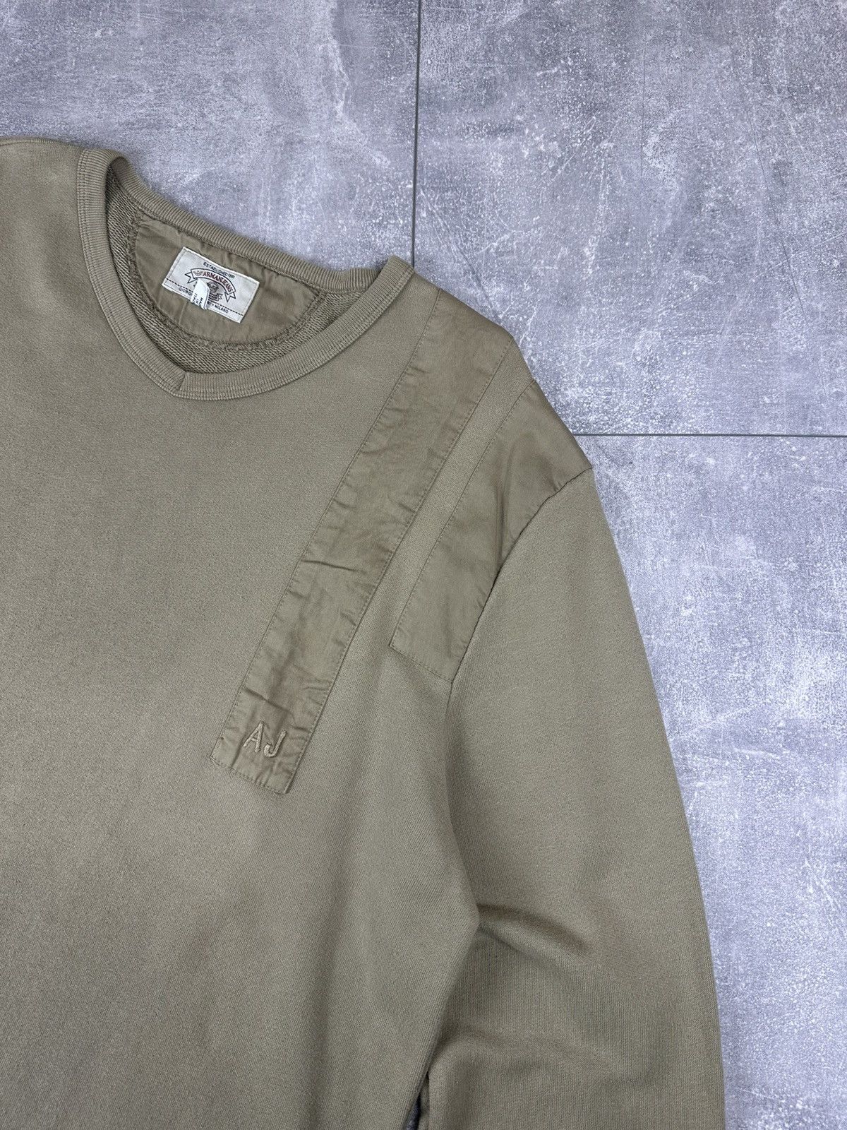 Emporio Armani Armani Jeans Vintage Retro V-Neck Sweatshirt Small Logo Size US XL / EU 56 / 4 - 3 Thumbnail