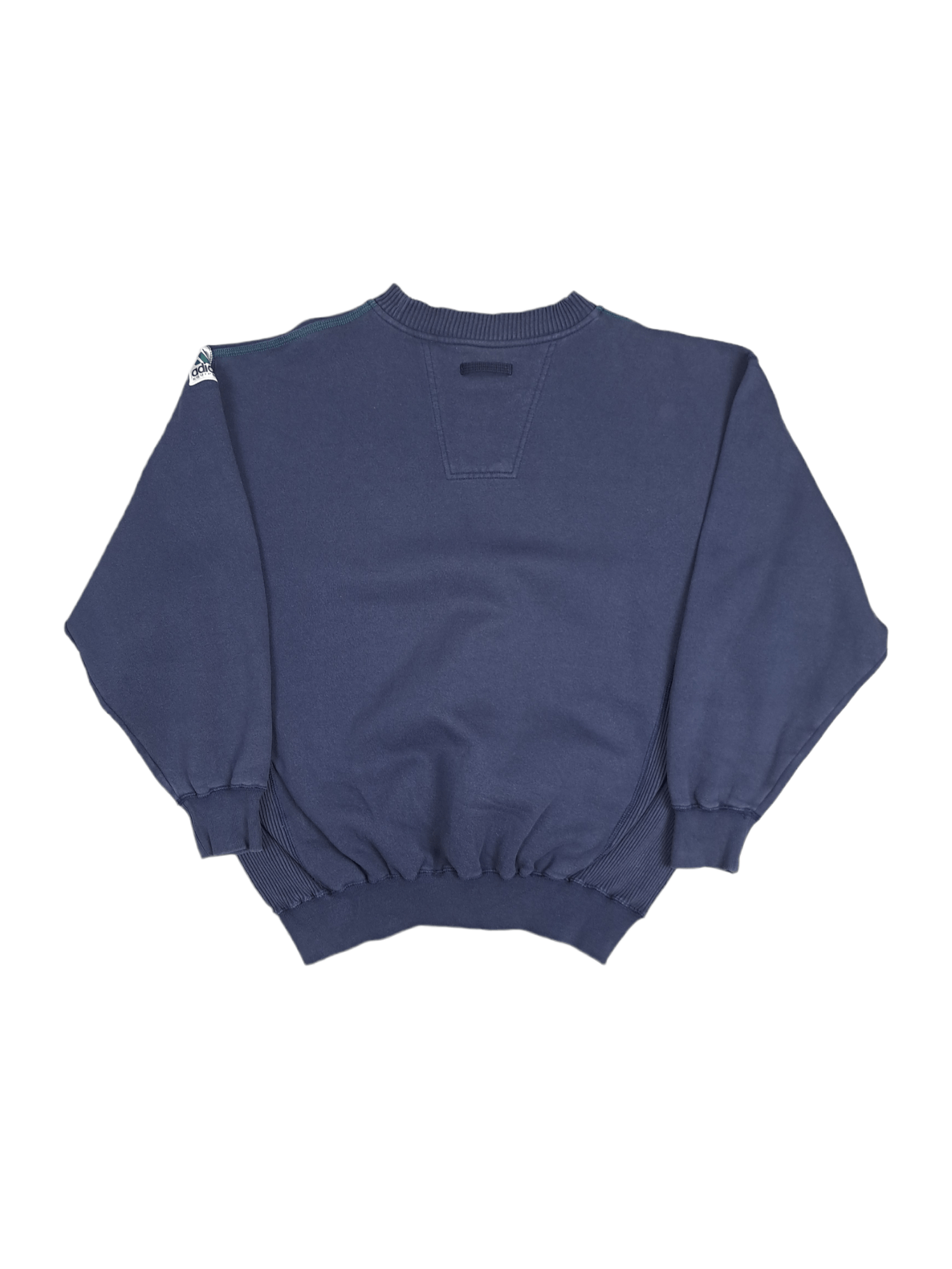 Adidas × Vintage 💎 80's Vintage Adidas Equipment Big Logo Faded Sweatshirt Size US M / EU 48-50 / 2 - 2 Thumbnail