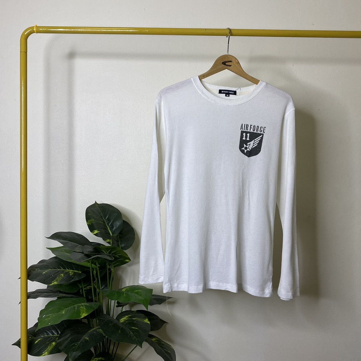 Bullet Noise × Buzz Rickson's Bullet Noise x Elmendorf Air Force Base Waffle L/S T Shirt Size US M / EU 48-50 / 2 - 6 Thumbnail