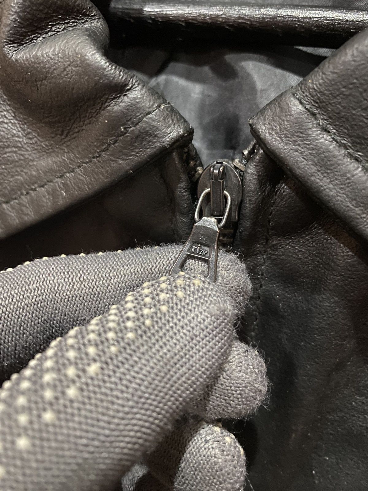 Stanley & Sons Vintage STANLEY’S Black Leather Jacket with Zip Closure Size US M / EU 48-50 / 2 - 7 Thumbnail