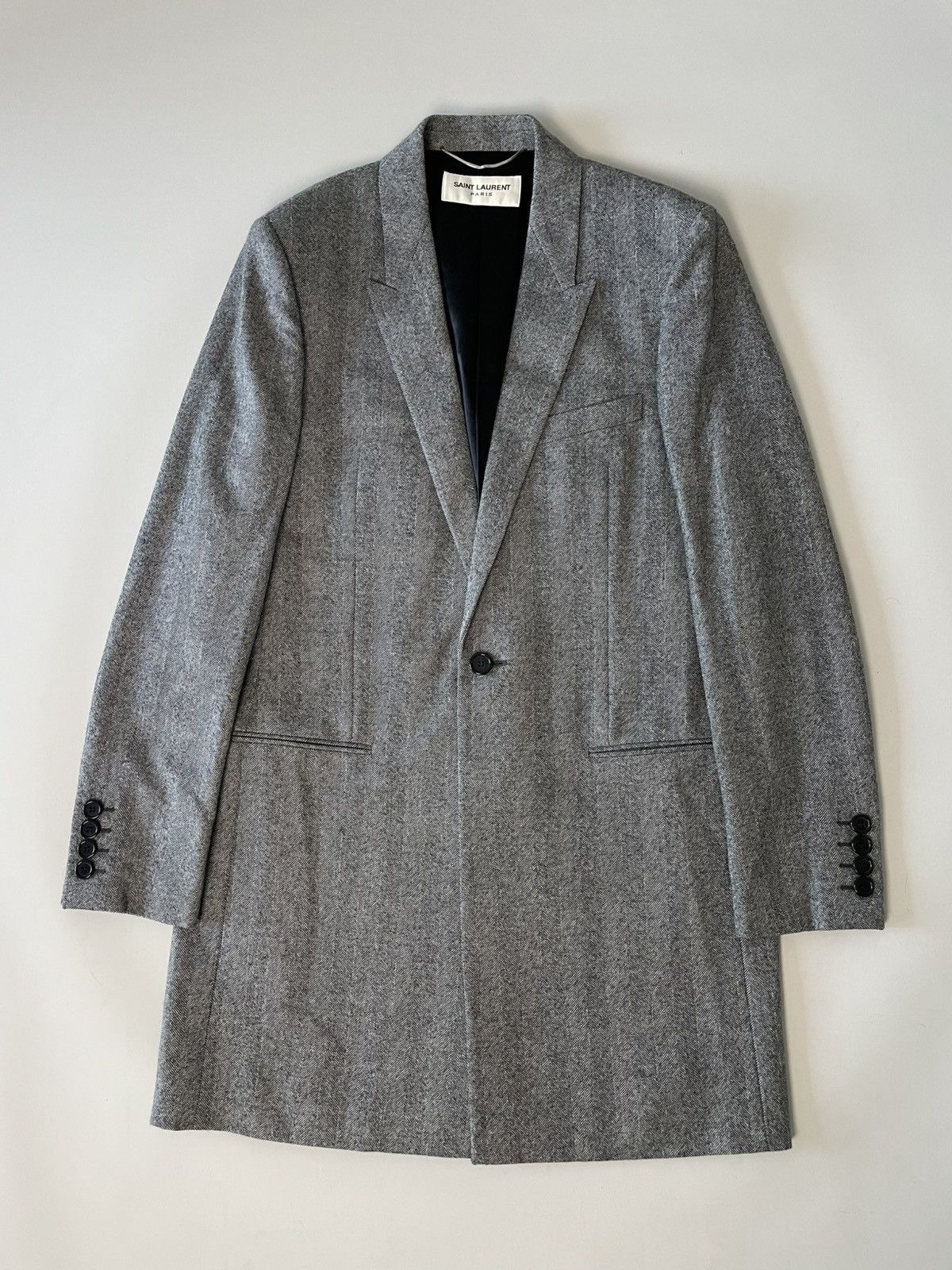 Saint Laurent Paris NEW Saint Laurent Paris FW17 Heavy Fishtail Coat Size US M / EU 48-50 / 2 - 1 Thumbnail