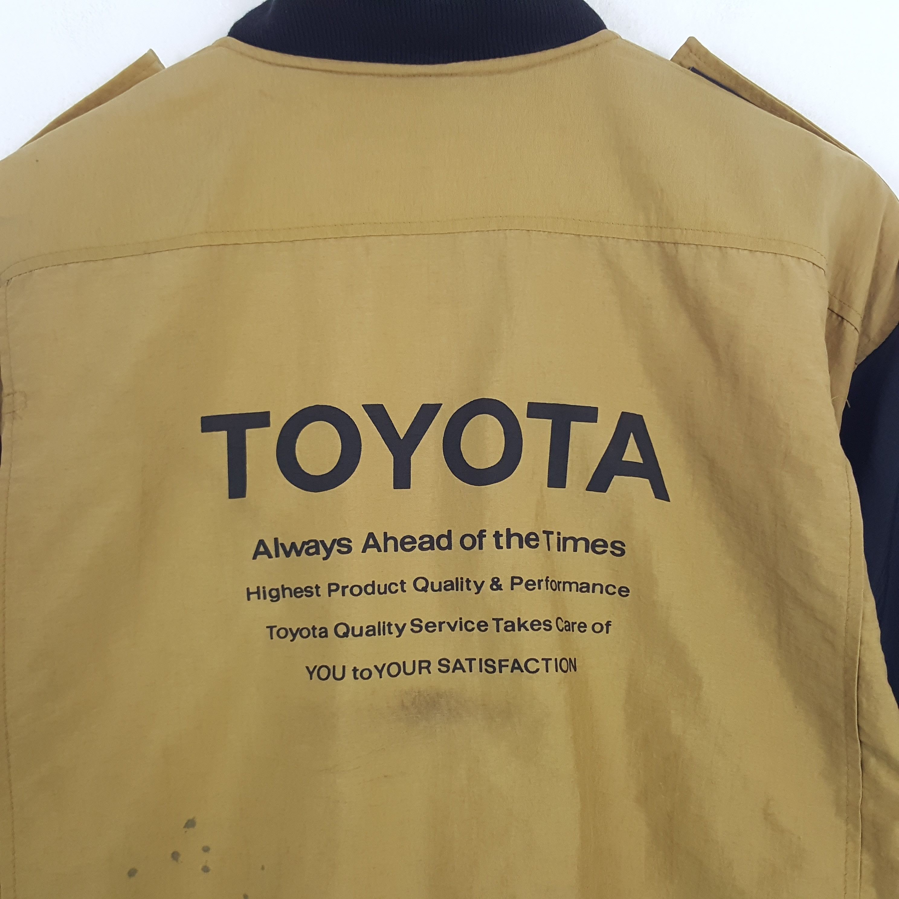 Japanese Brand × Vintage Vintage Toyota Tecno Sport Bomber Jacket Size US M / EU 48-50 / 2 - 2 Thumbnail
