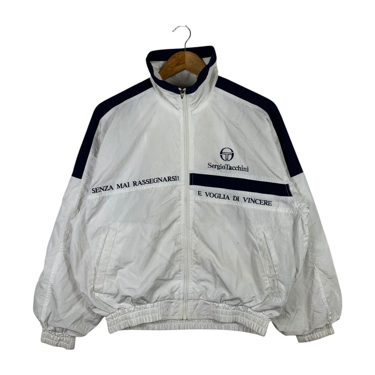Vintage 90s SERGIO TACCHINI Embroidered Logo Brand Jacket