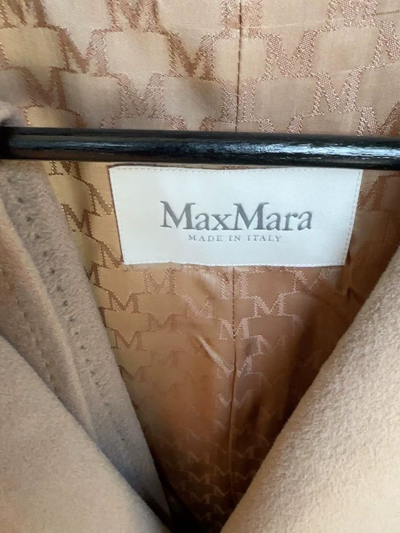 Max Mara Max Mara Classic Coat Camel Size L / US 10 / IT 46 - 4 Thumbnail