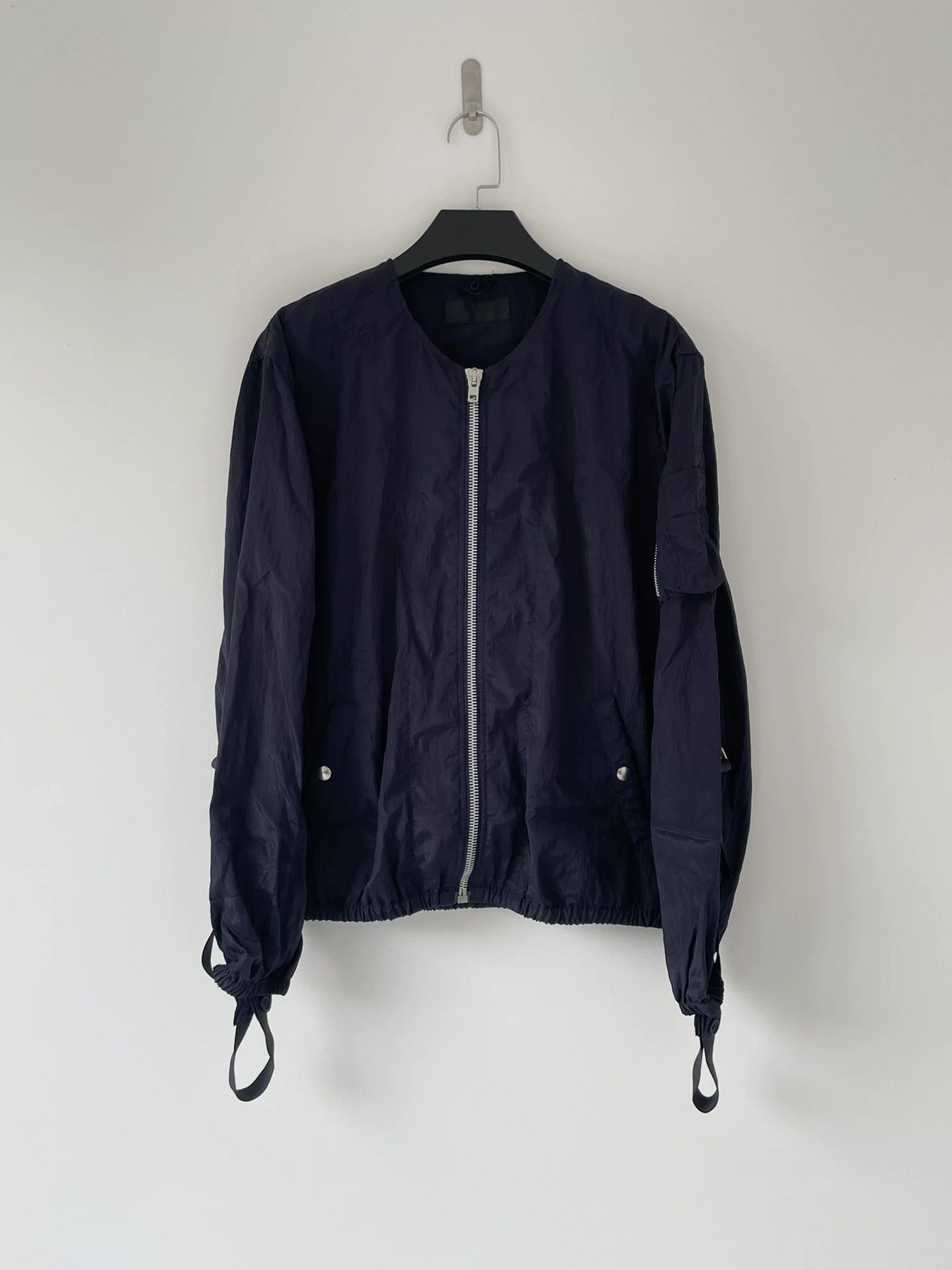 Helmut Lang Black Faux Fur Collar Zip-Up er Jacket S Size US S / EU 44-46 / 1 - 5 Thumbnail