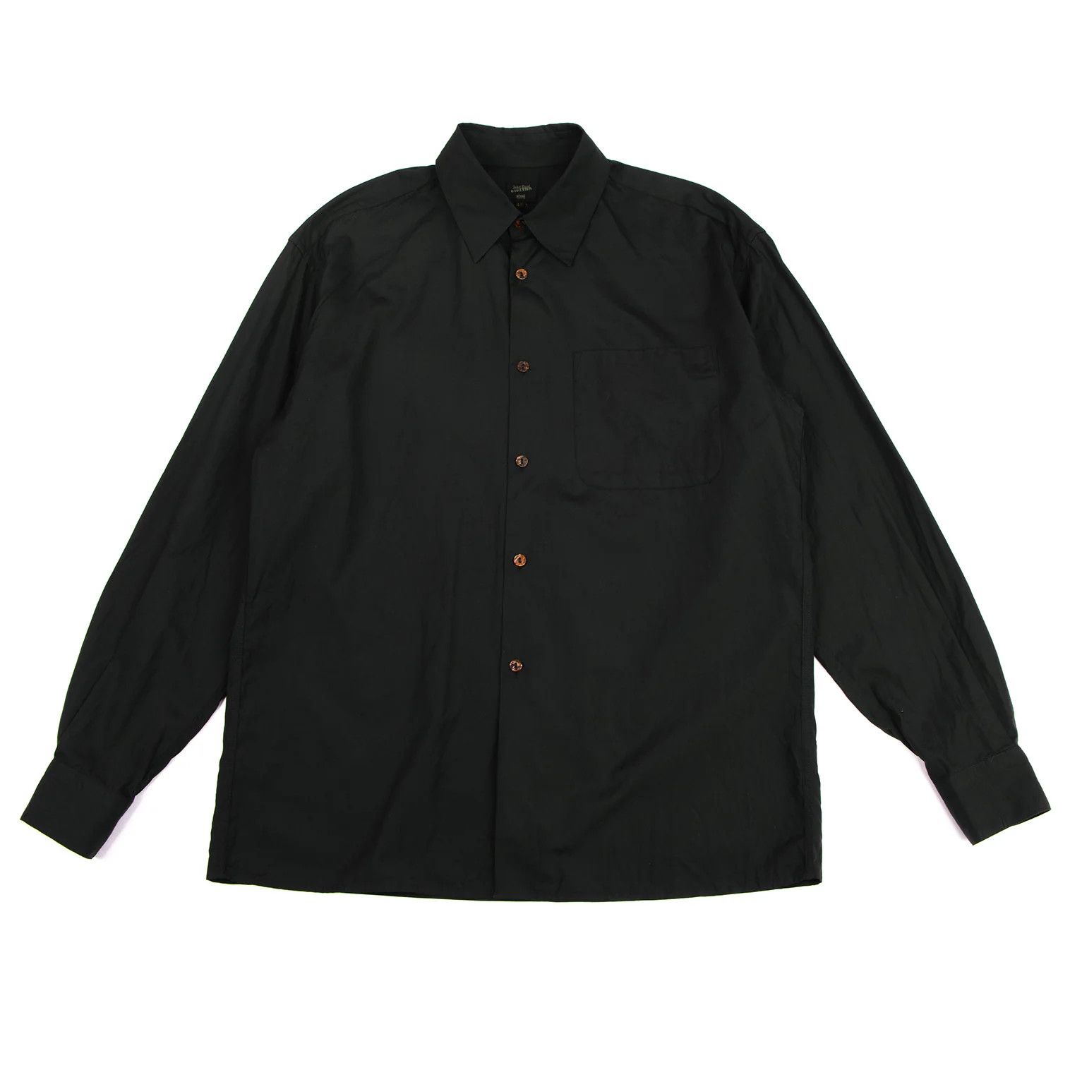 Jean Paul Gaultier Cotton Basic Shirt in Black, Size 48 Size US M / EU 48-50 / 2 - 1 Thumbnail